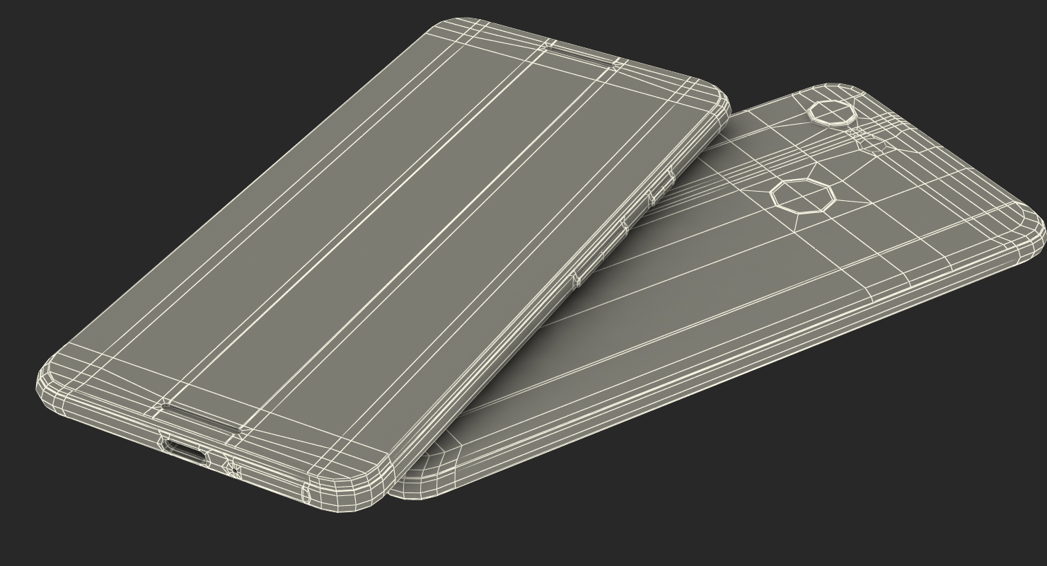 3D model Google Pixel 3 and Pixel 3XL Smartphone White
