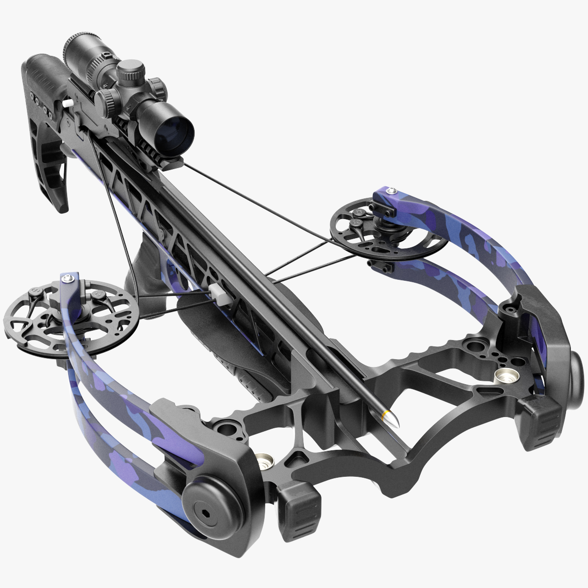 Crossbow Generic with Arrow and Scope, view 5