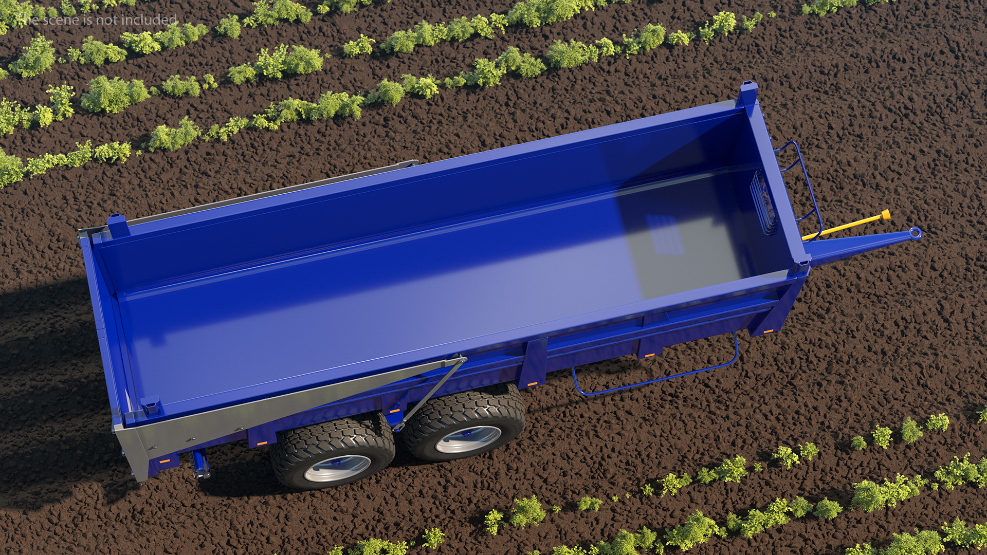 Body Tipper Trailer Clean Rigged 3D