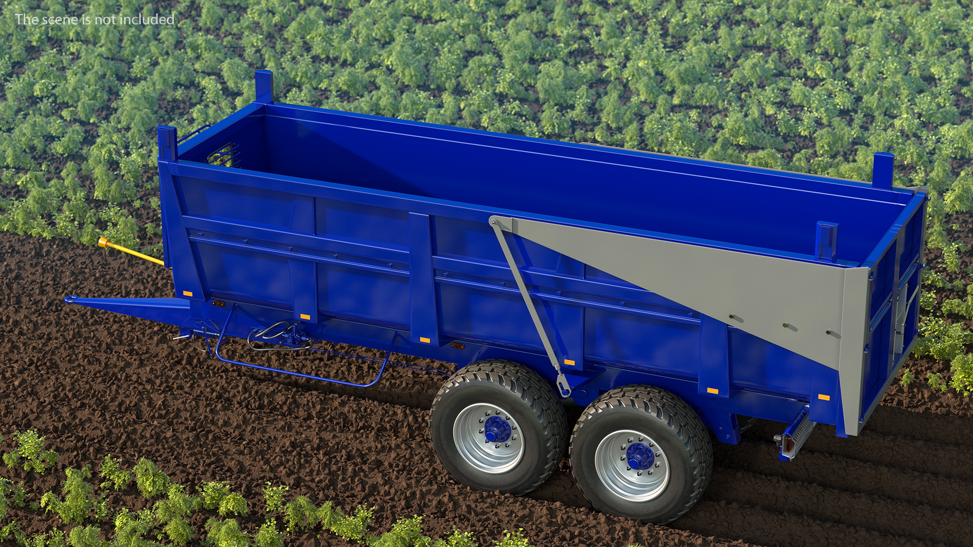 Body Tipper Trailer Clean Rigged 3D