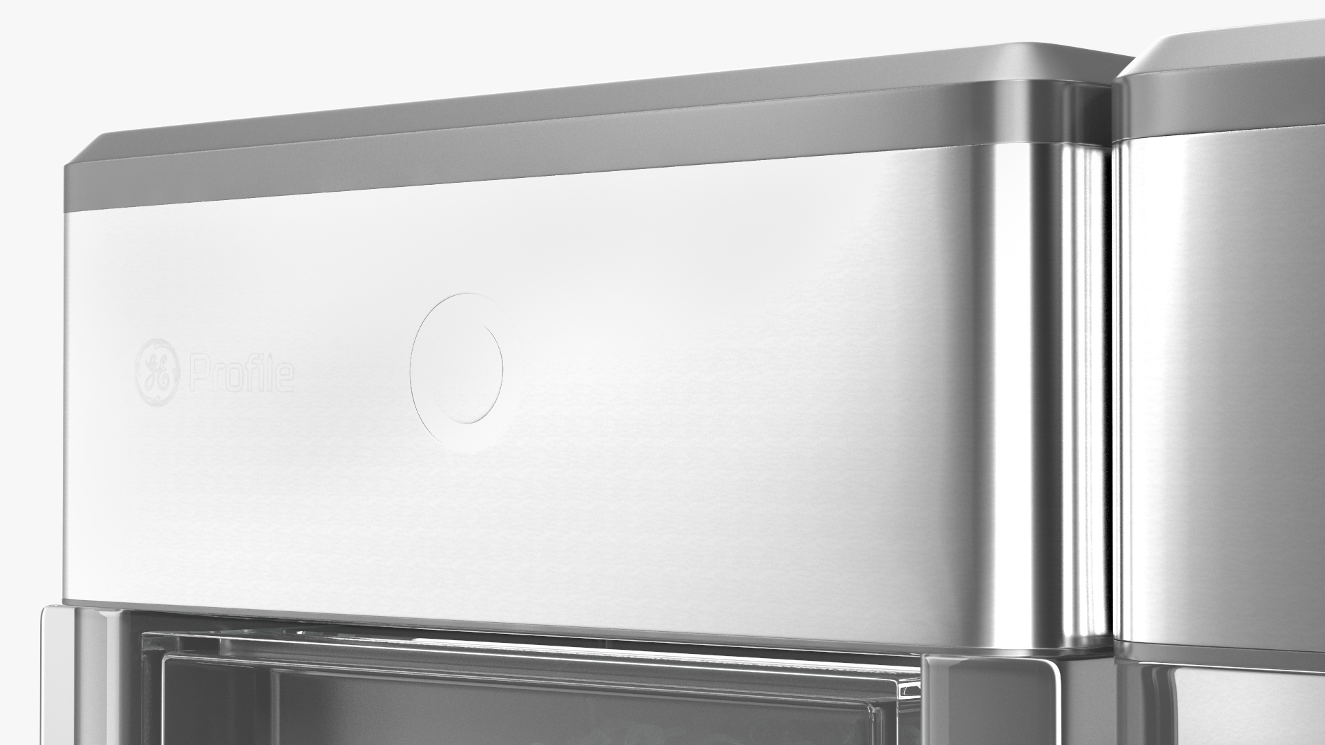 3D model GE Profile Opal Countertop Nugget Ice Maker Silver