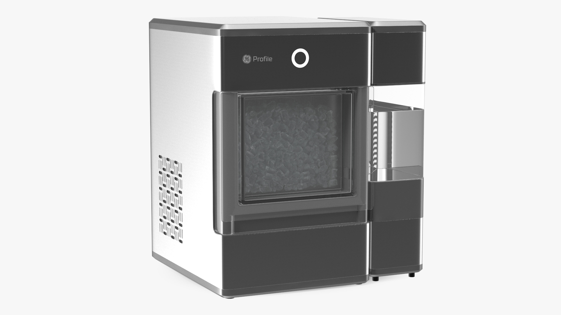 3D model GE Profile Opal Countertop Nugget Ice Maker Silver