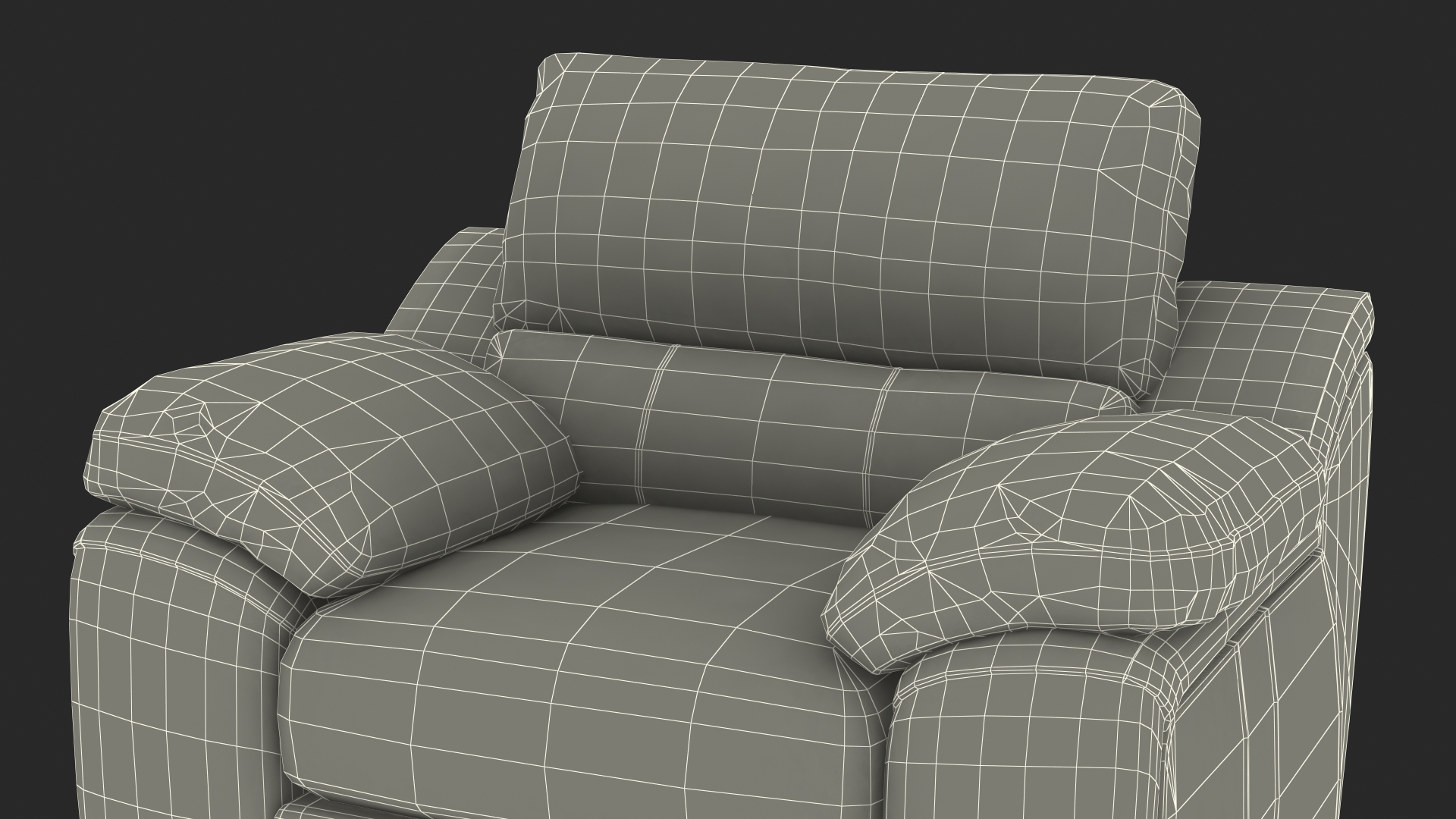 Brown Leather Chair 3D model