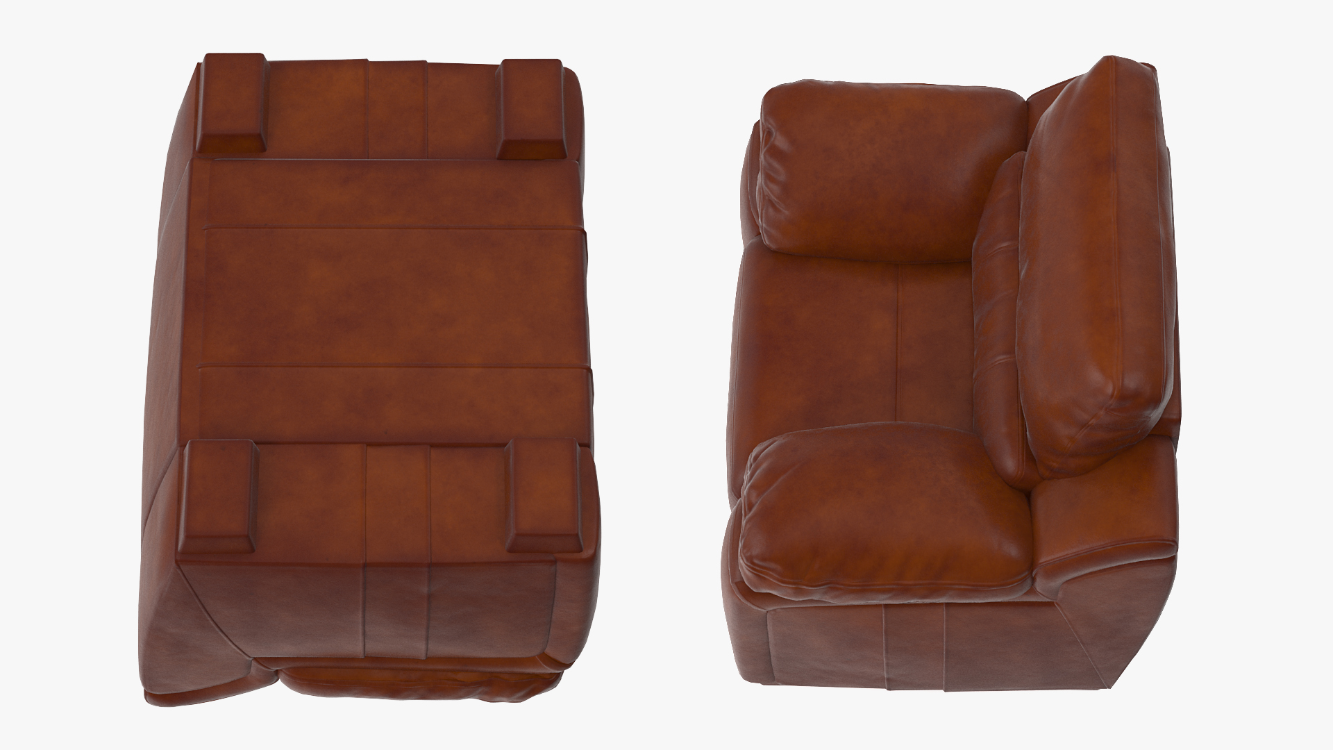 Brown Leather Chair 3D model