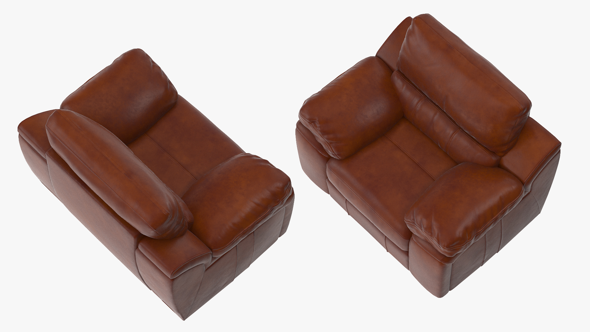 Brown Leather Chair 3D model