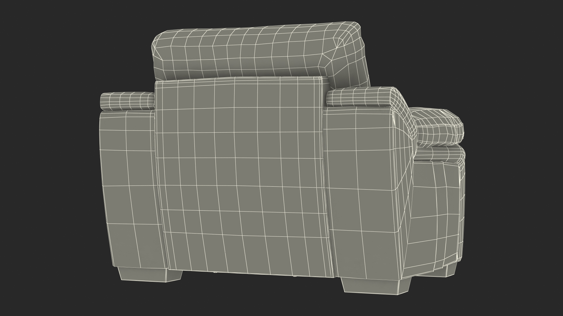 Brown Leather Chair 3D model