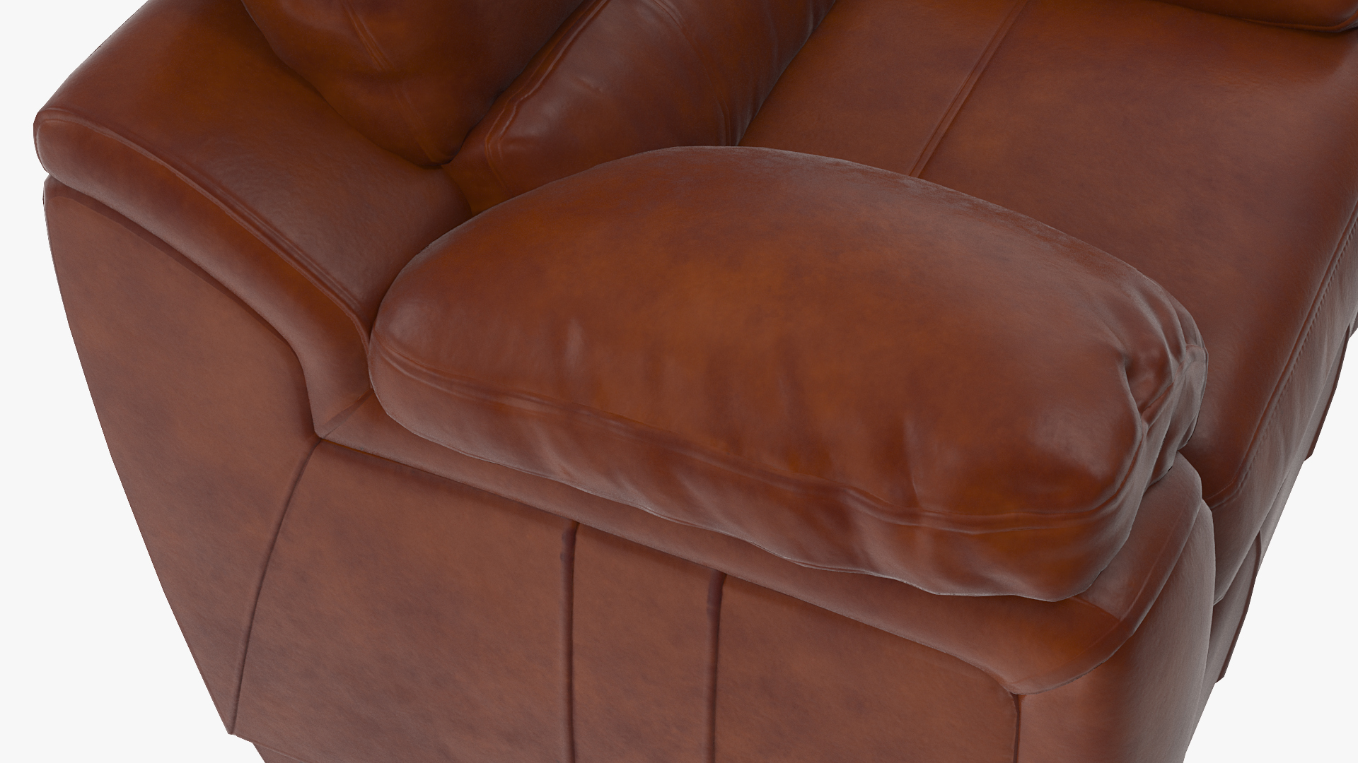 Brown Leather Chair 3D model