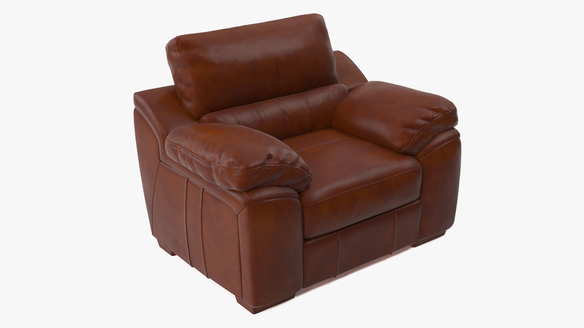 Brown Leather Chair 3D model