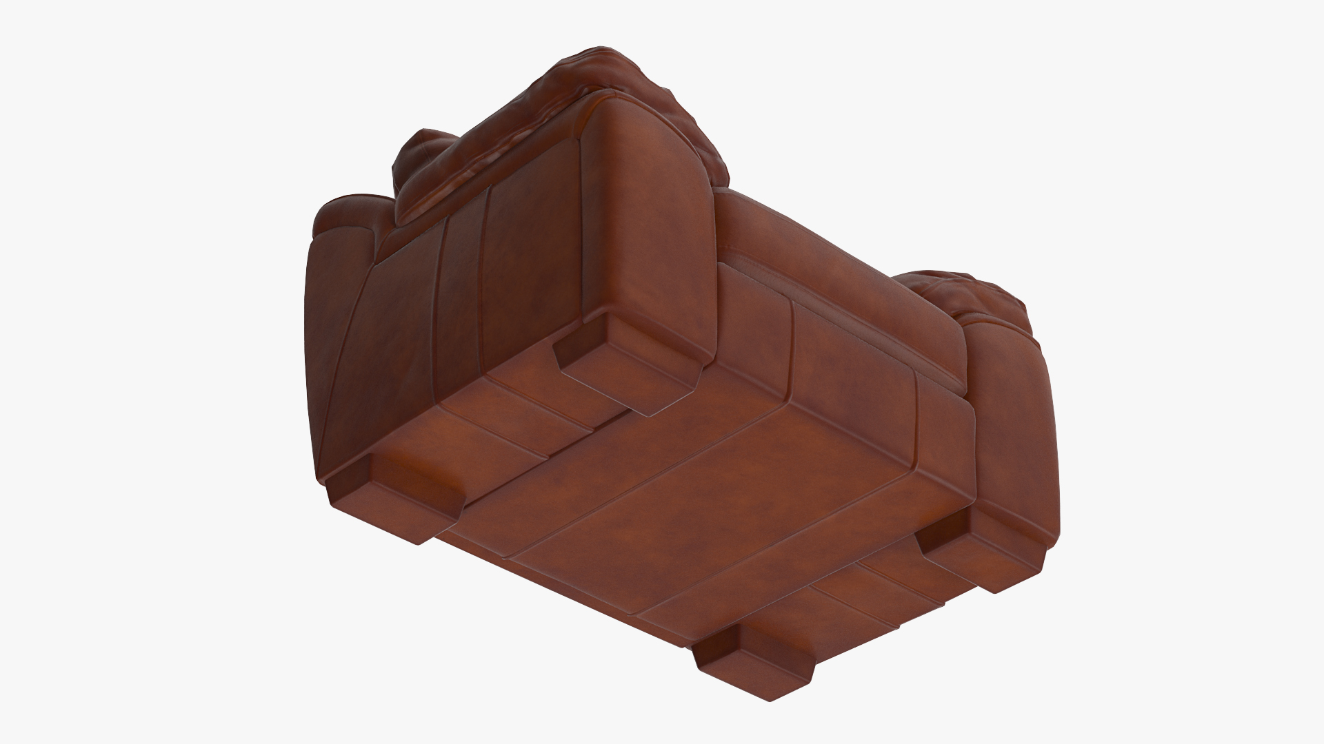 Brown Leather Chair 3D model