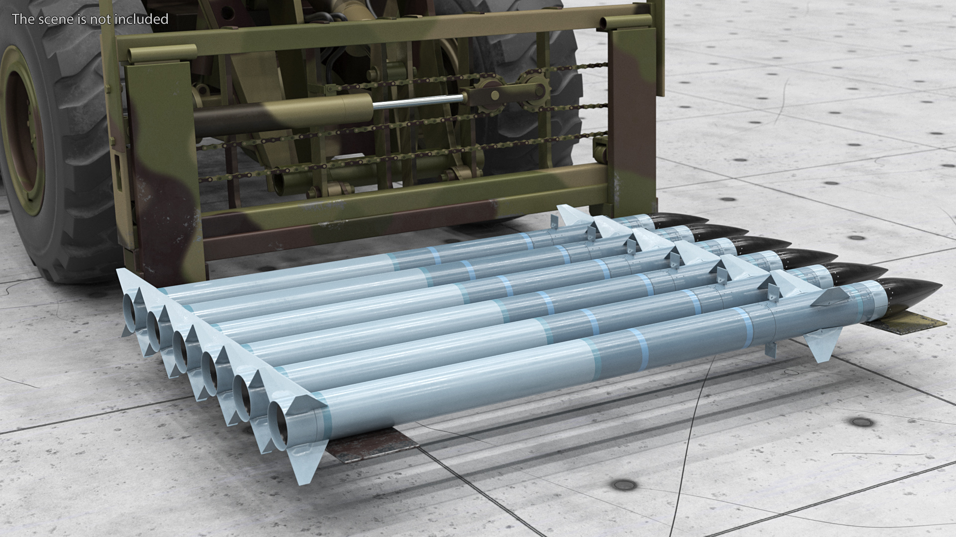 3D Interceptor Rocket model