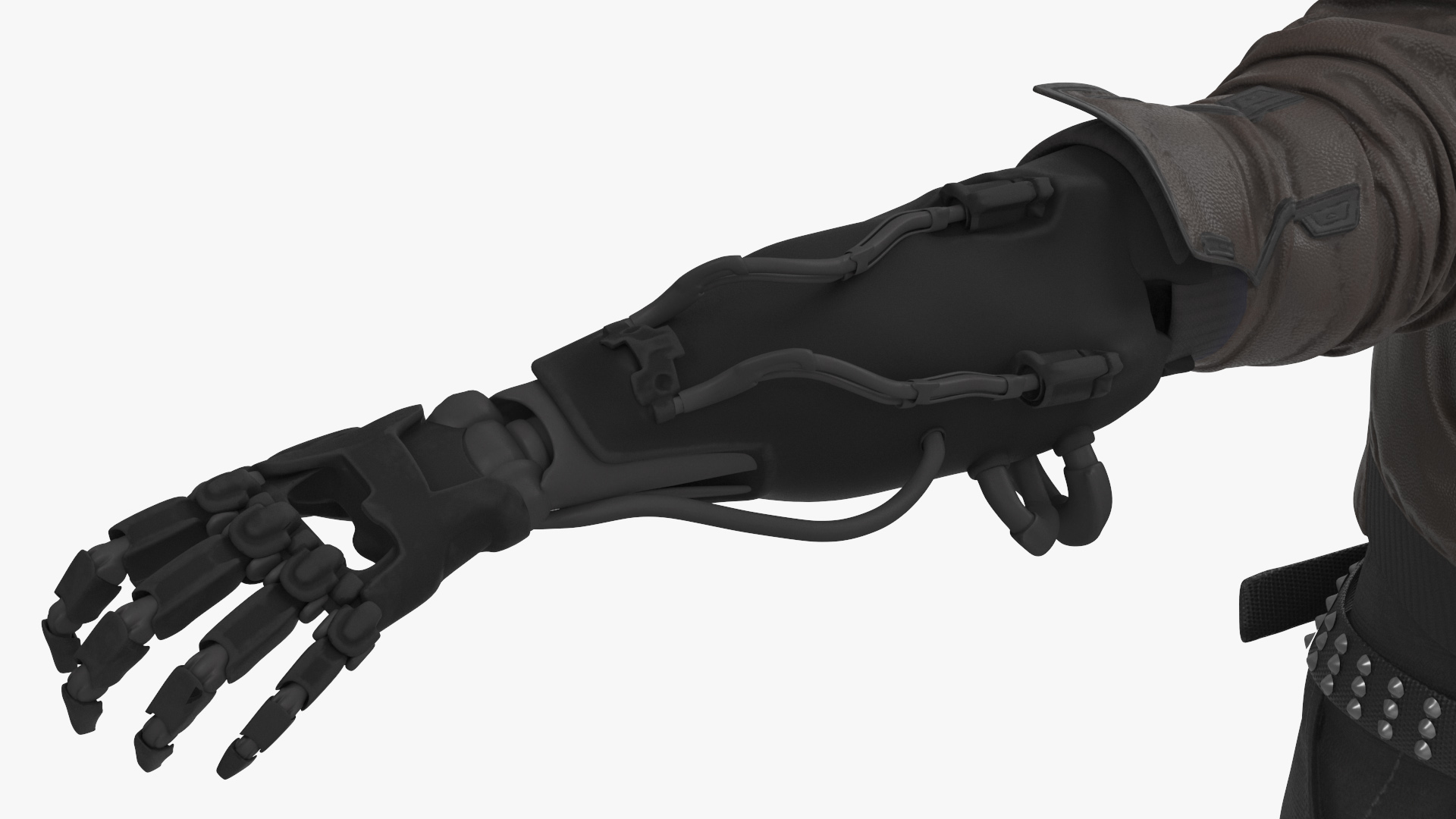 3D Cyberpunk 2077 Geralt Character T-Pose model