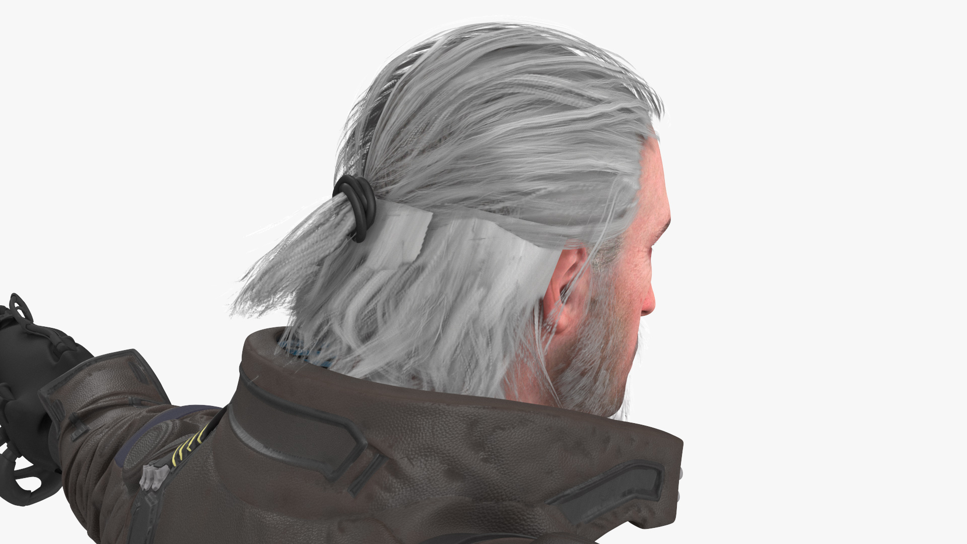 3D Cyberpunk 2077 Geralt Character T-Pose model