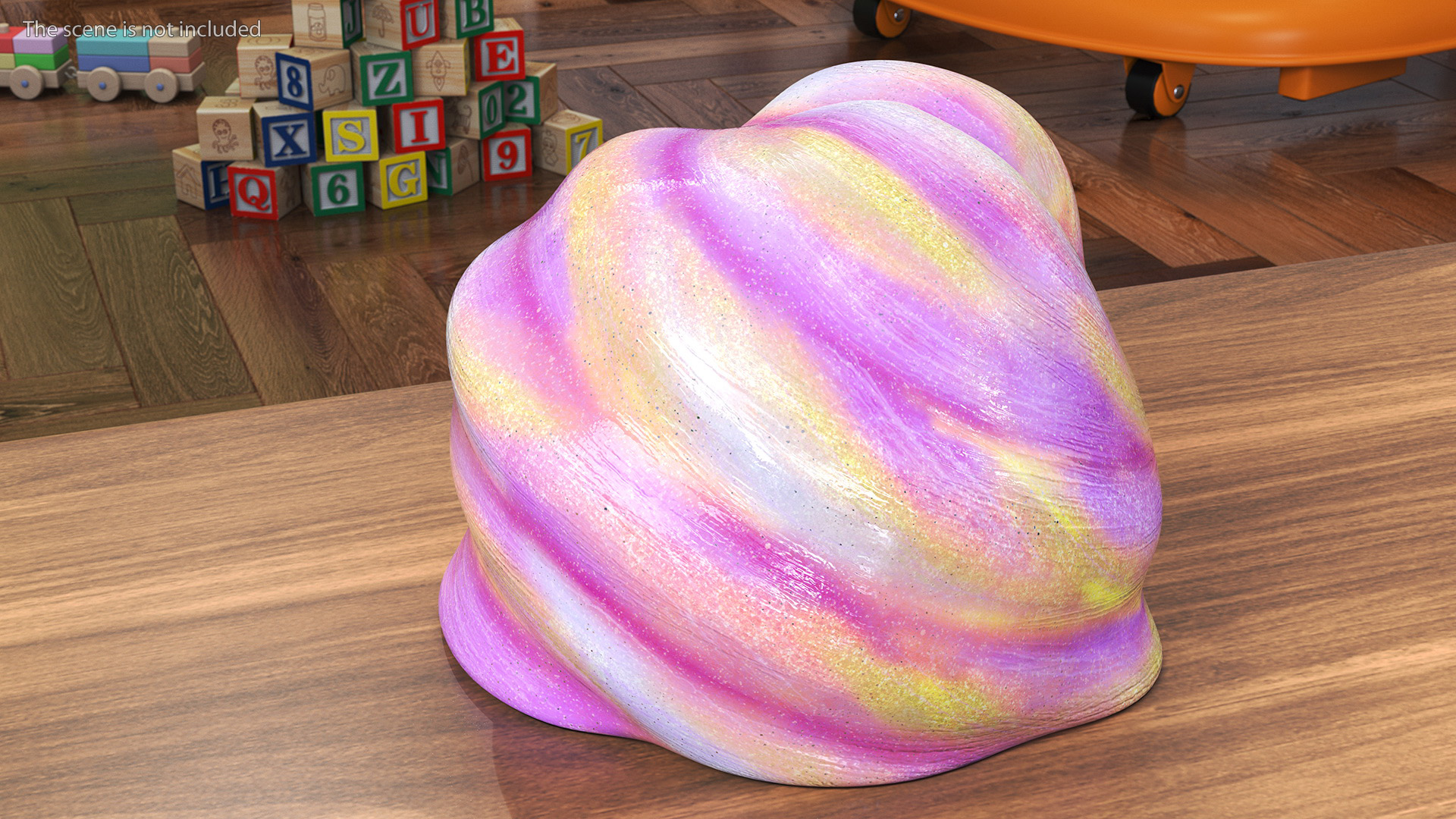Pink Yellow Toy Slimes 3D