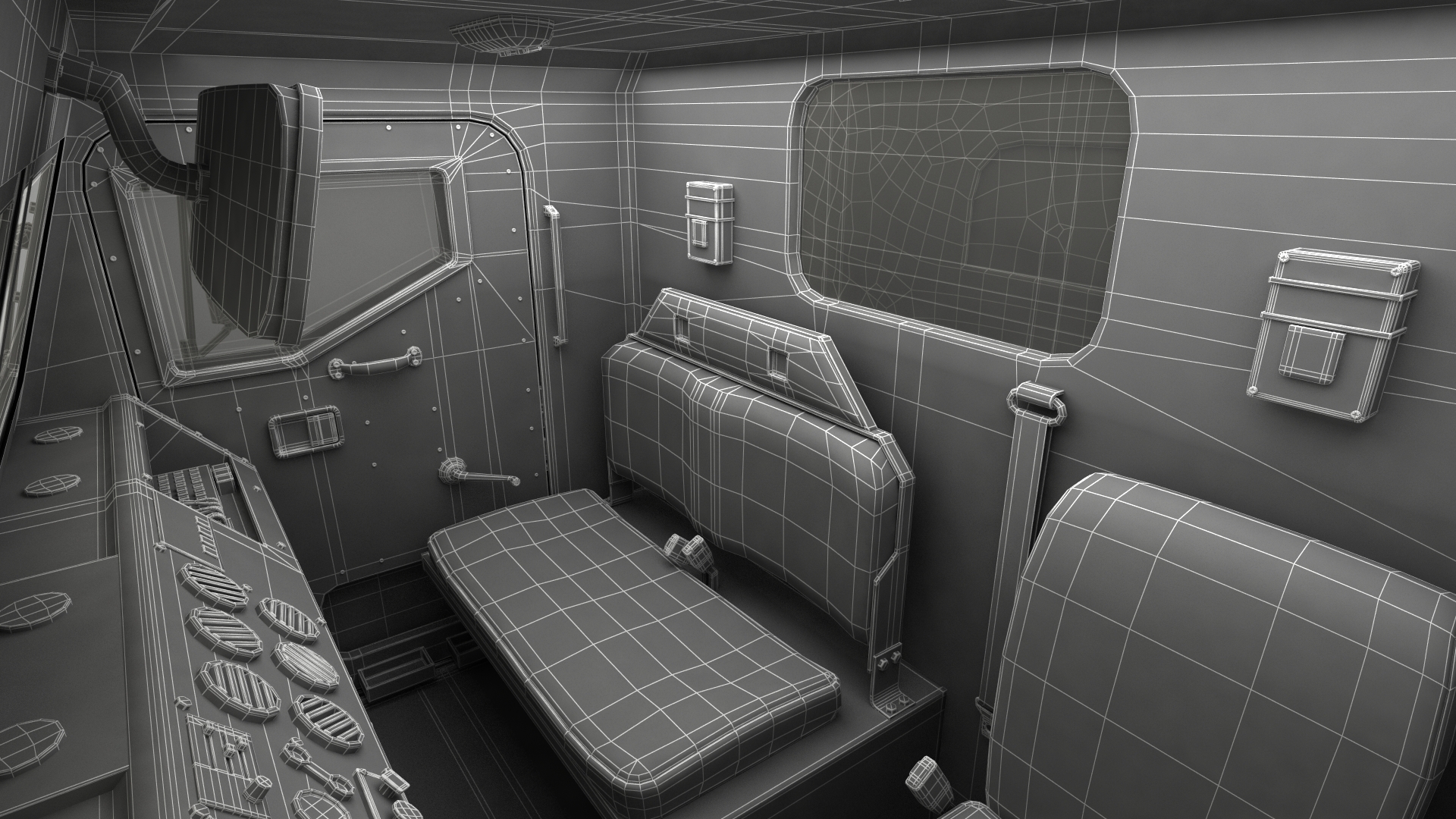 Military Medium Cargo Truck 6x6 with Tent Dusty 3D