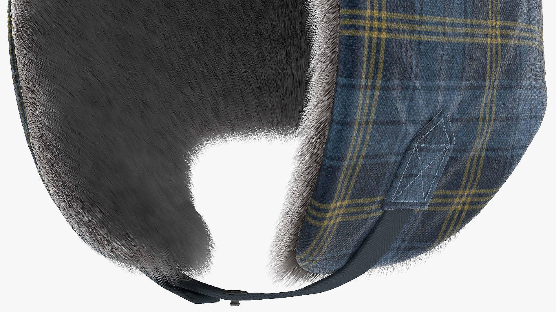 Trapper Hat Columbia Fur 3D model