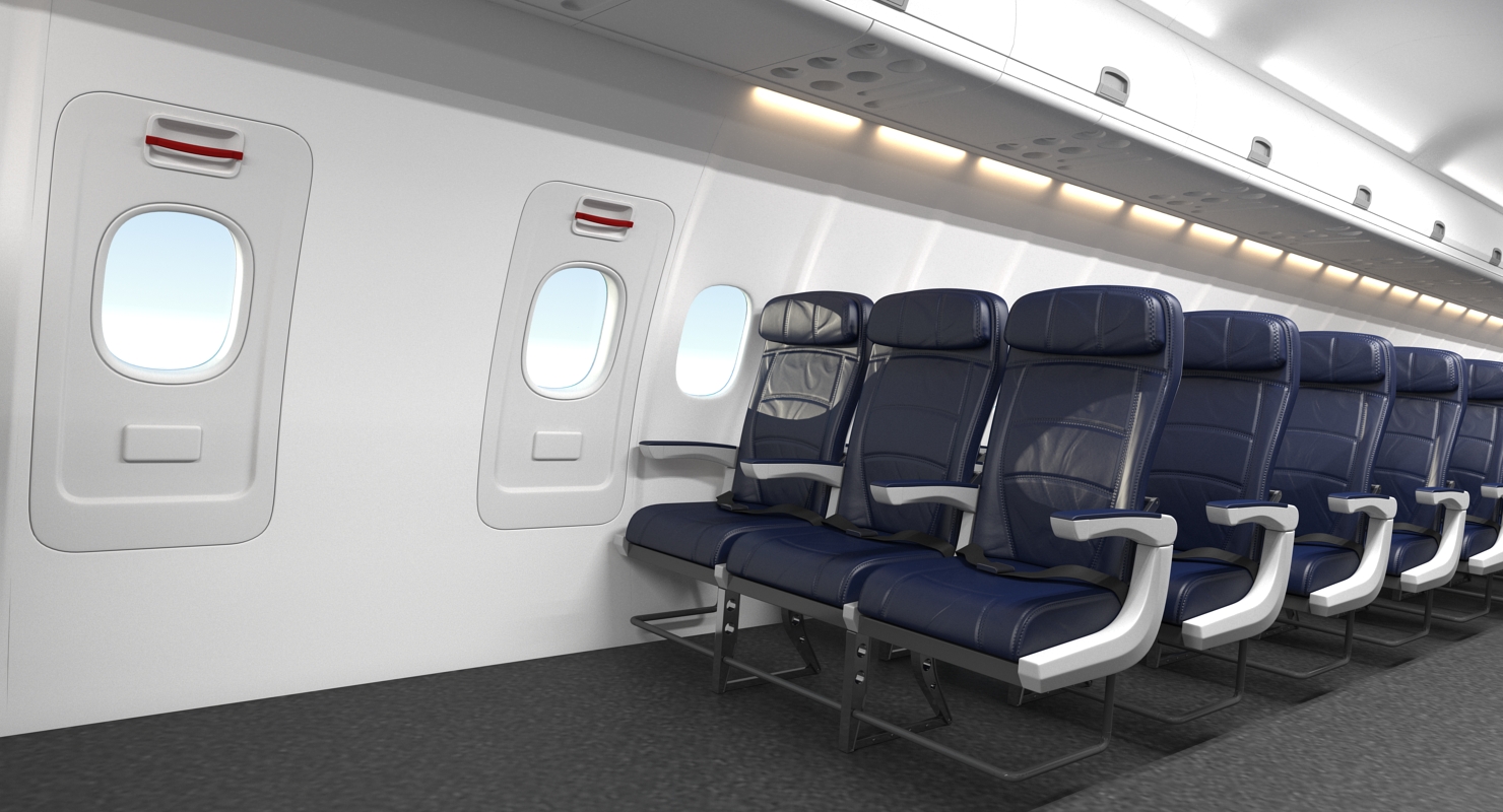 3D Boeing 757 300 with Interior and Cockpit Delta Air Lines Rigged model