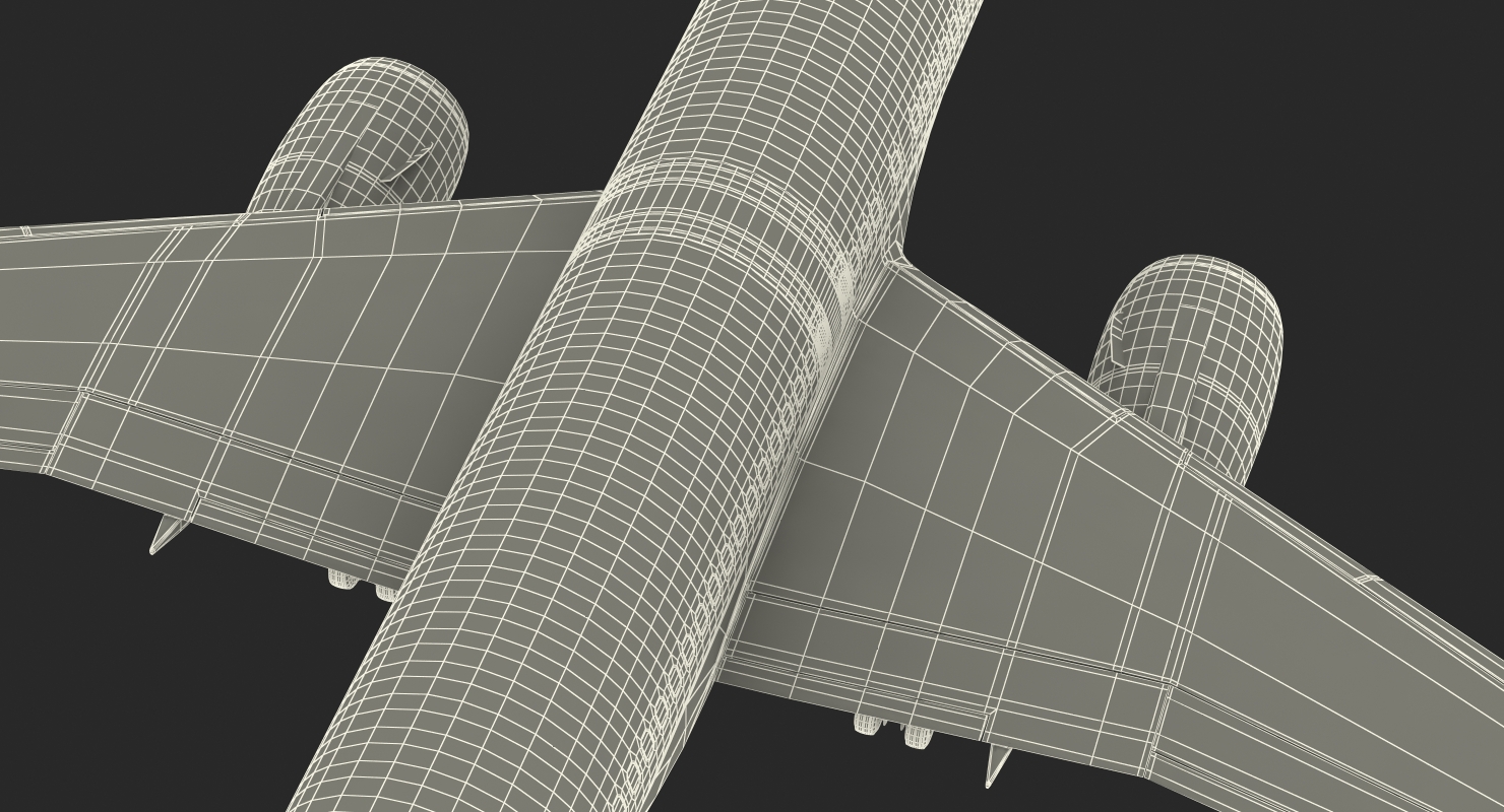 3D Boeing 757 300 with Interior and Cockpit Delta Air Lines Rigged model