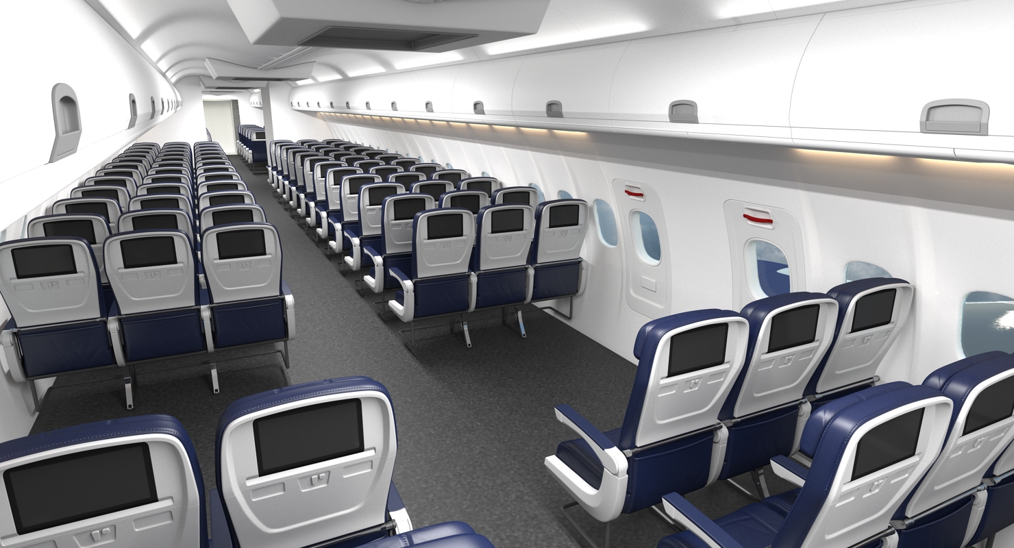 3D Boeing 757 300 with Interior and Cockpit Delta Air Lines Rigged model