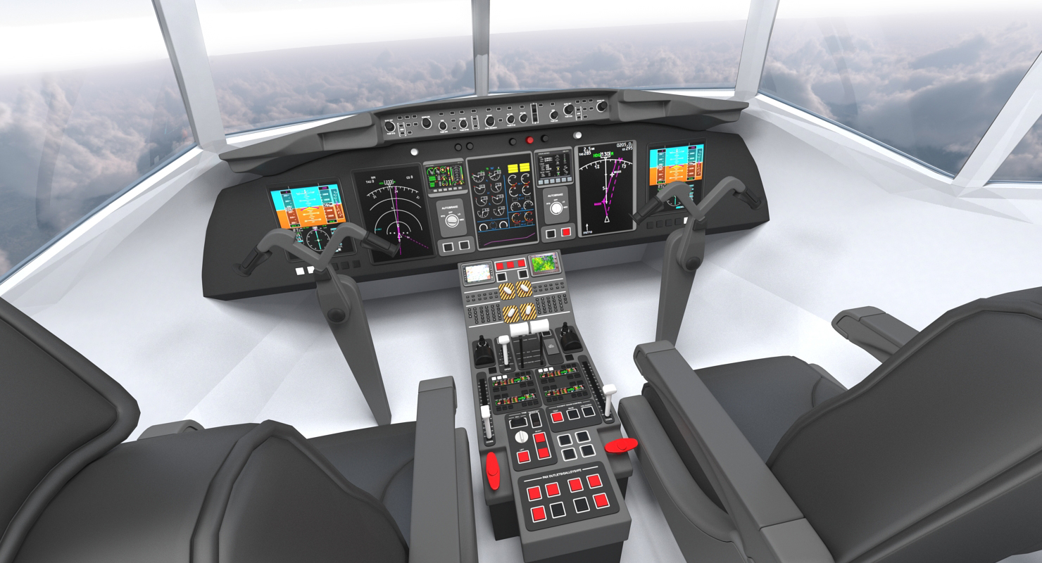 3D Boeing 757 300 with Interior and Cockpit Delta Air Lines Rigged model