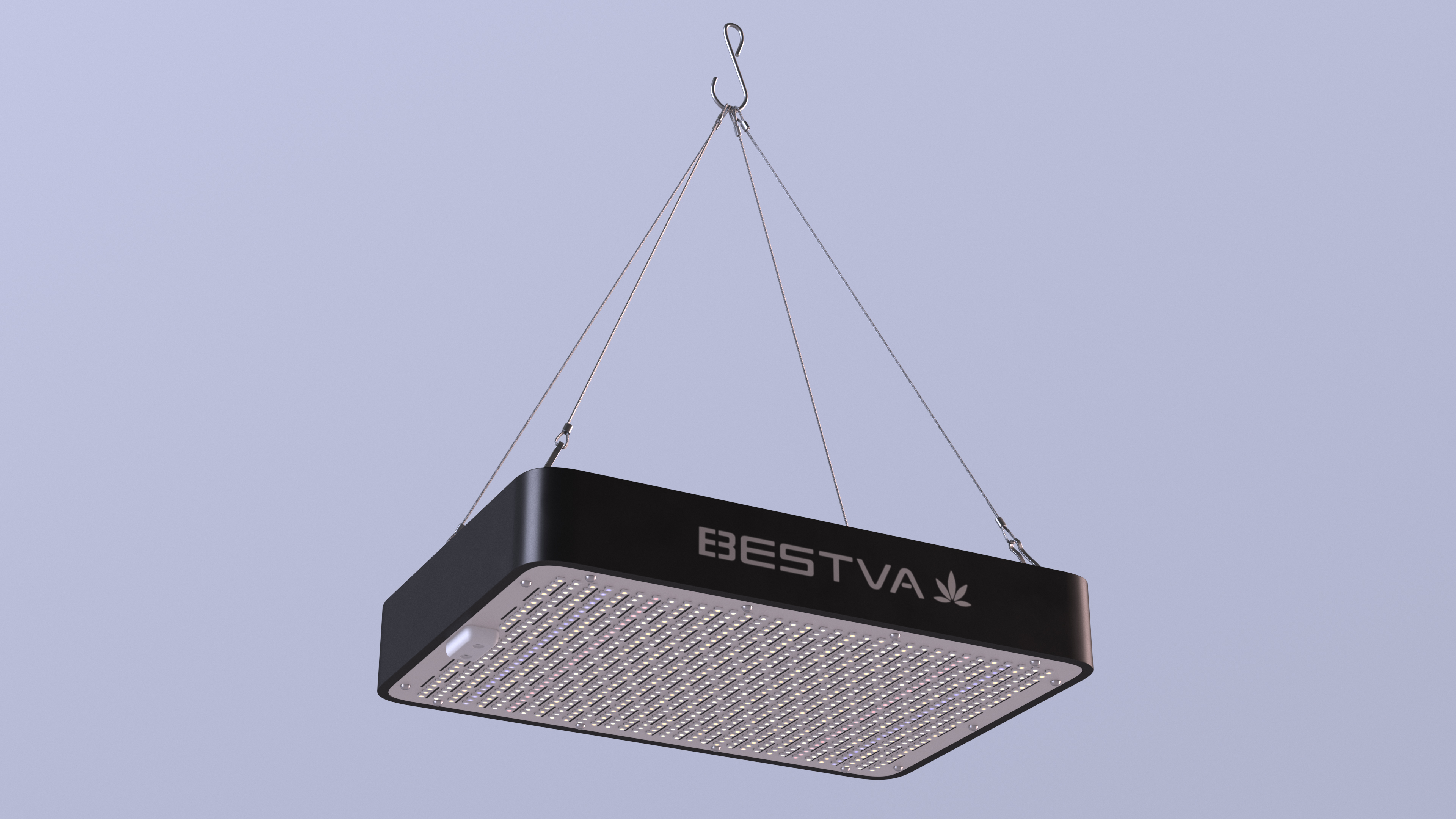 Bestva 1000W Led Grow Light Switched On 3D model