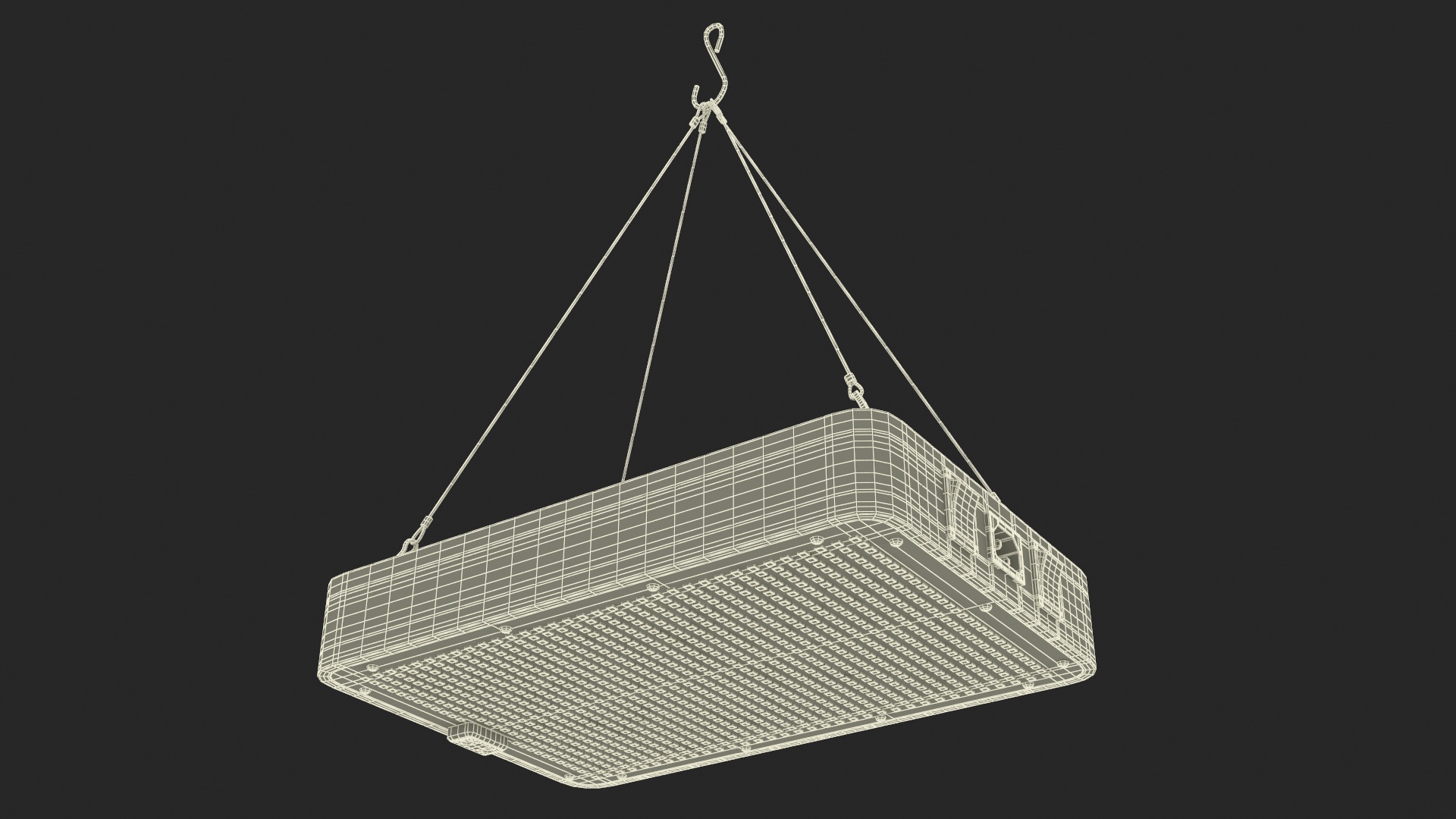 Bestva 1000W Led Grow Light Switched On 3D model
