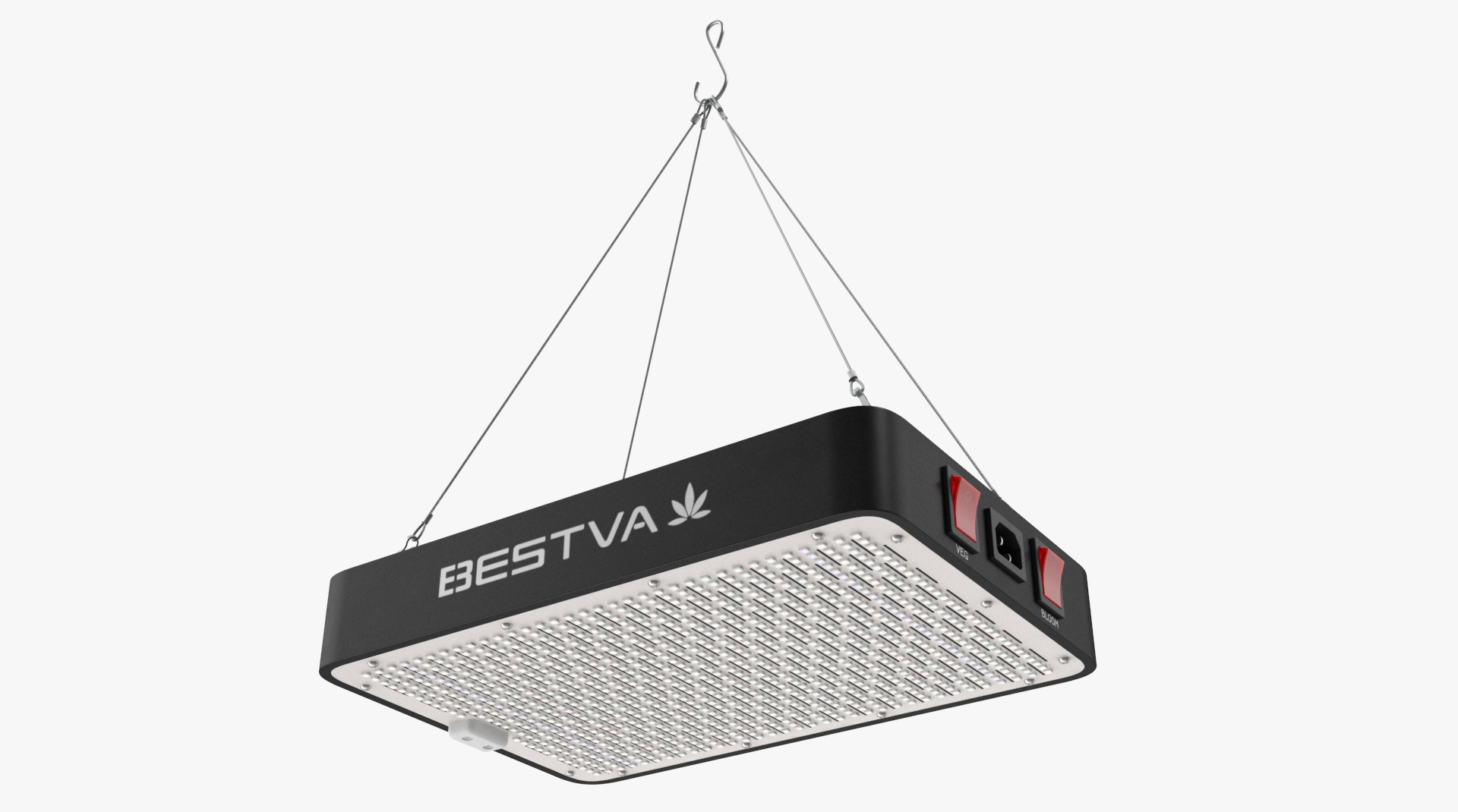Bestva 1000W Led Grow Light Switched On 3D model