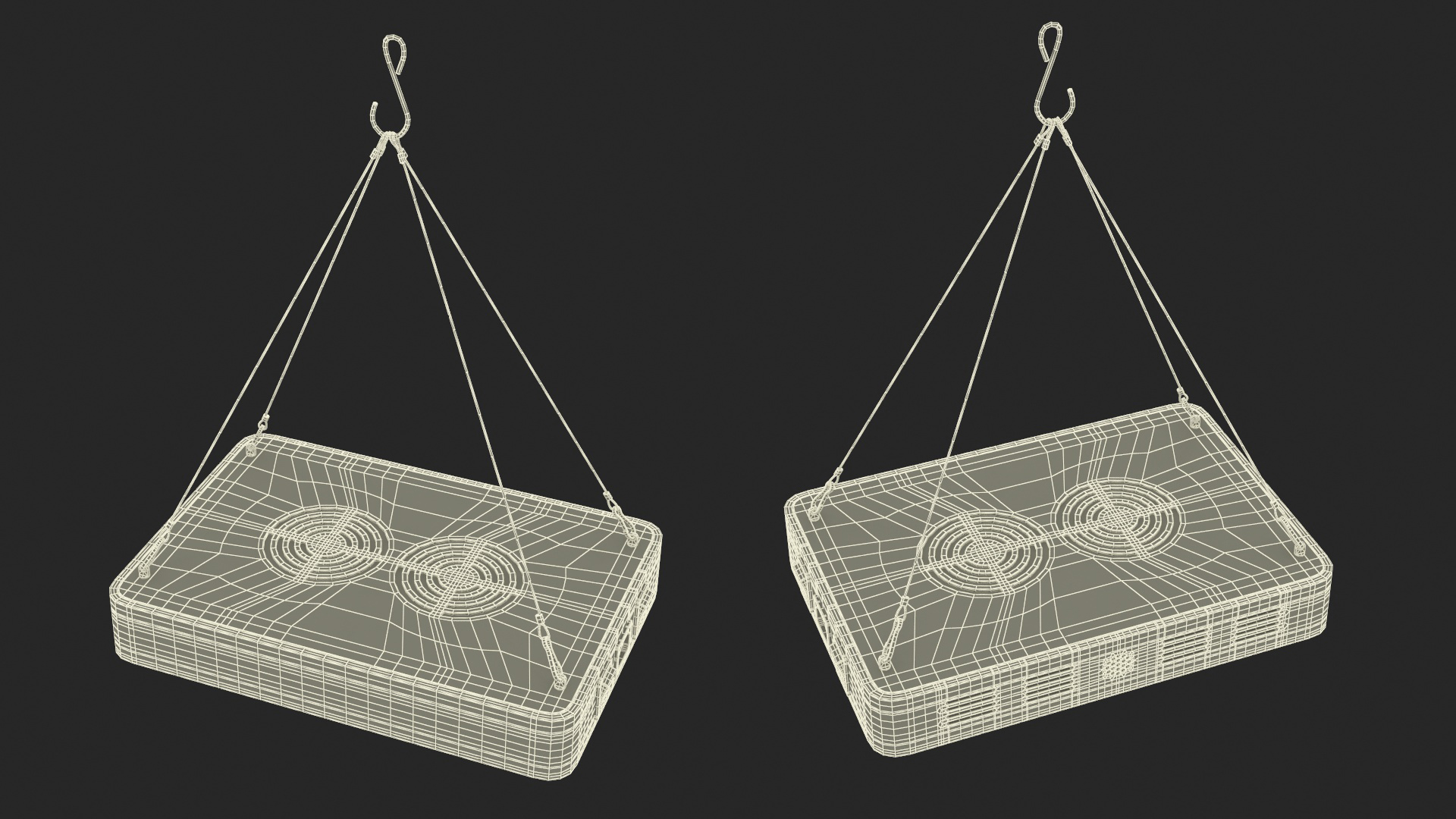 Bestva 1000W Led Grow Light Switched On 3D model