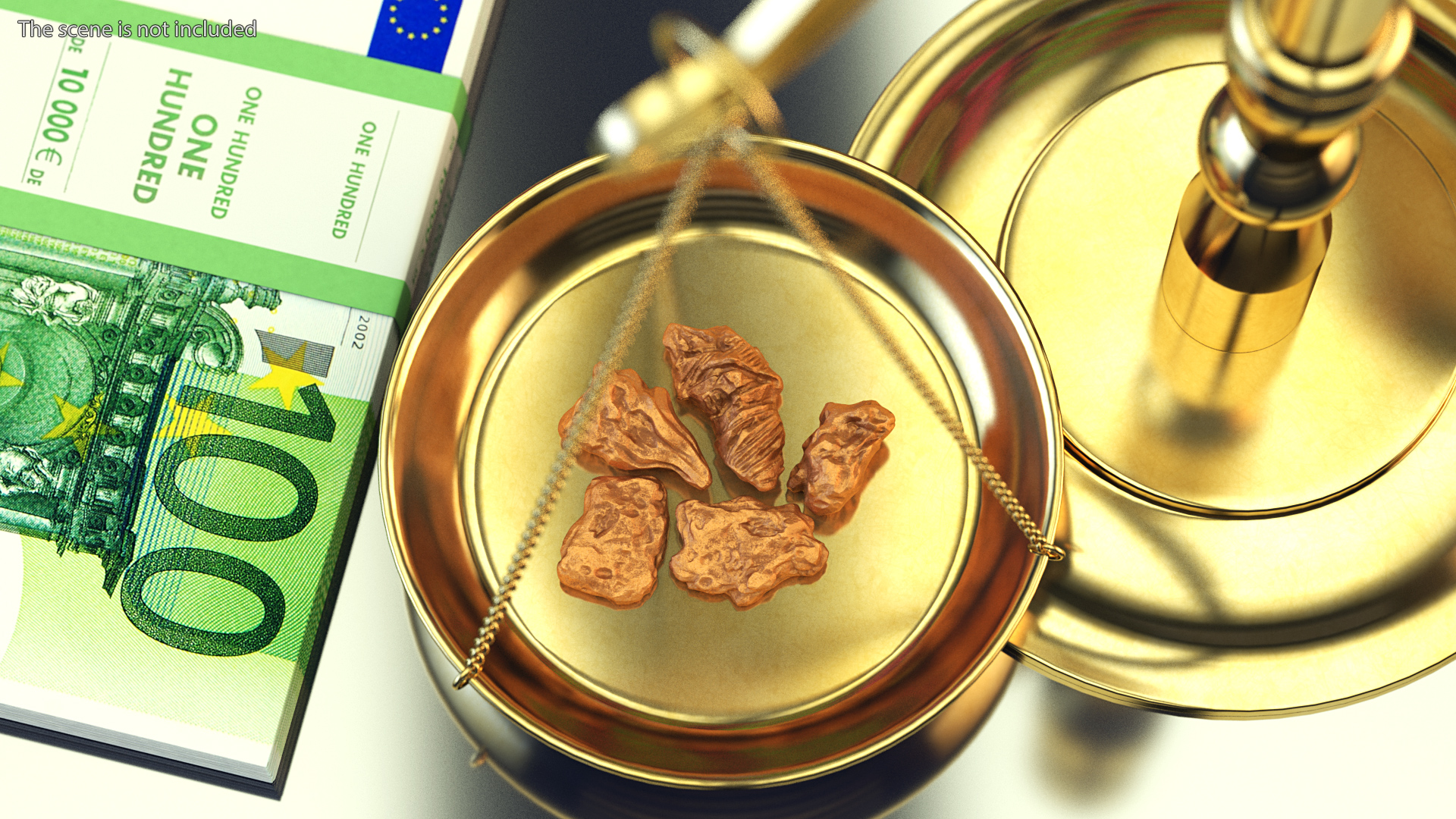 3D Copper Natural Minerals Small Stones