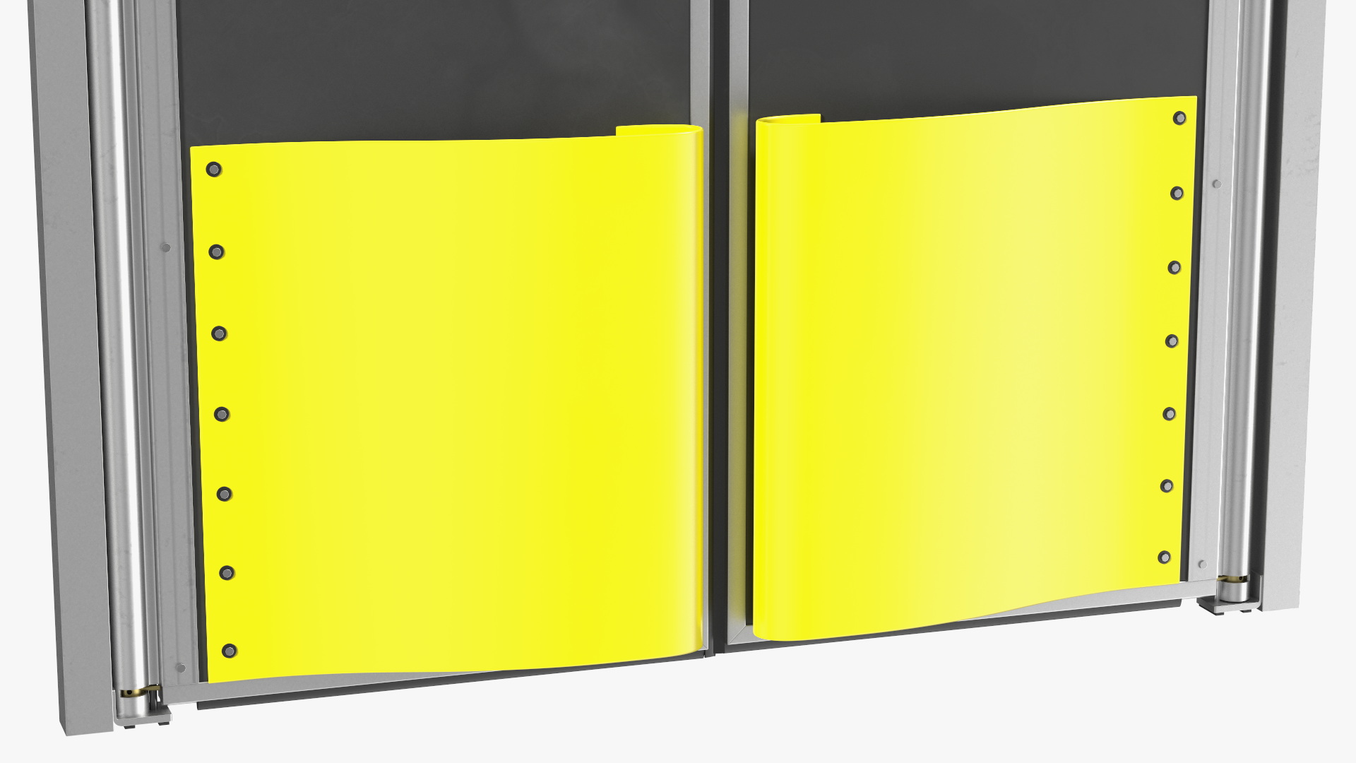 Yellow Swinging Doors for Supermarket 3D