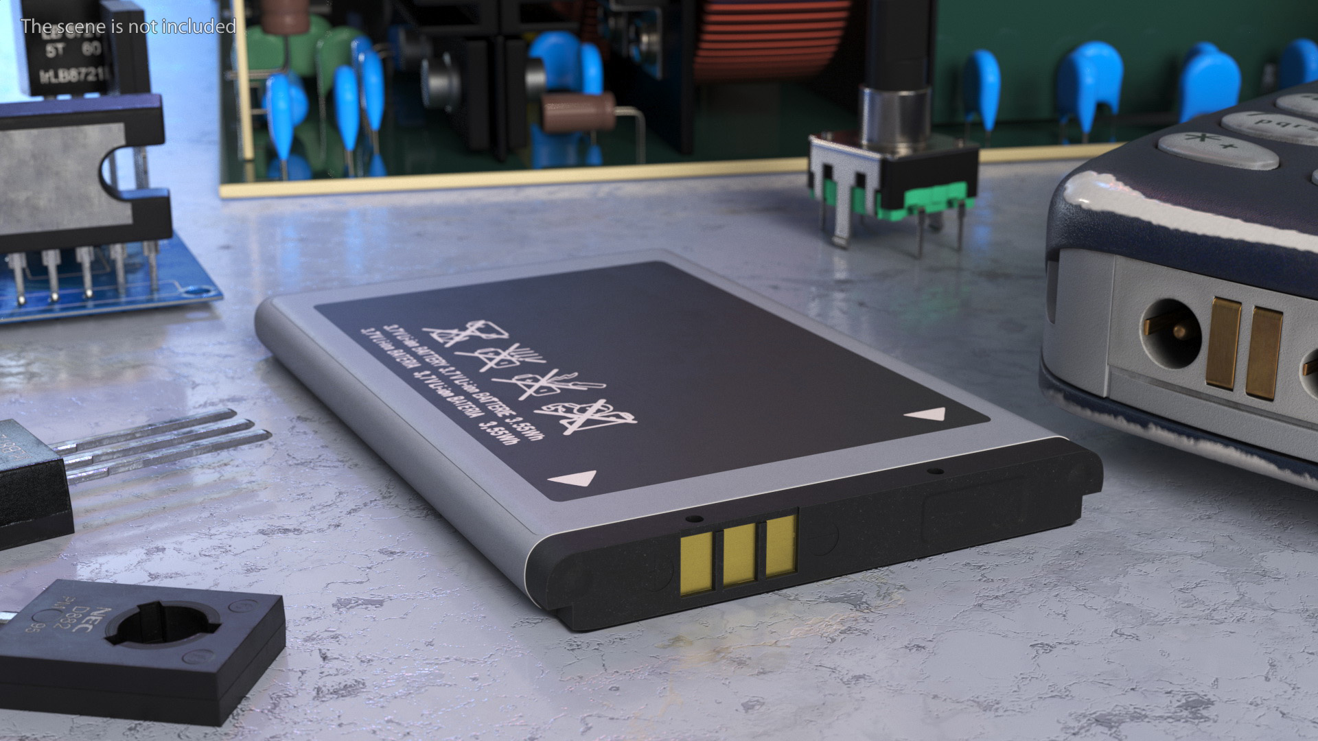 3D model Smartphone Li Ion Battery