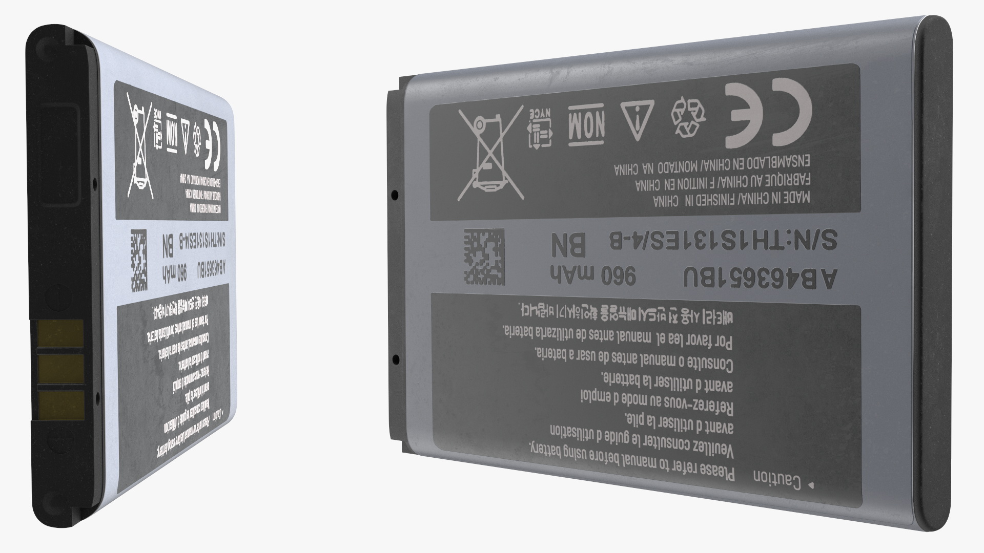 3D model Smartphone Li Ion Battery