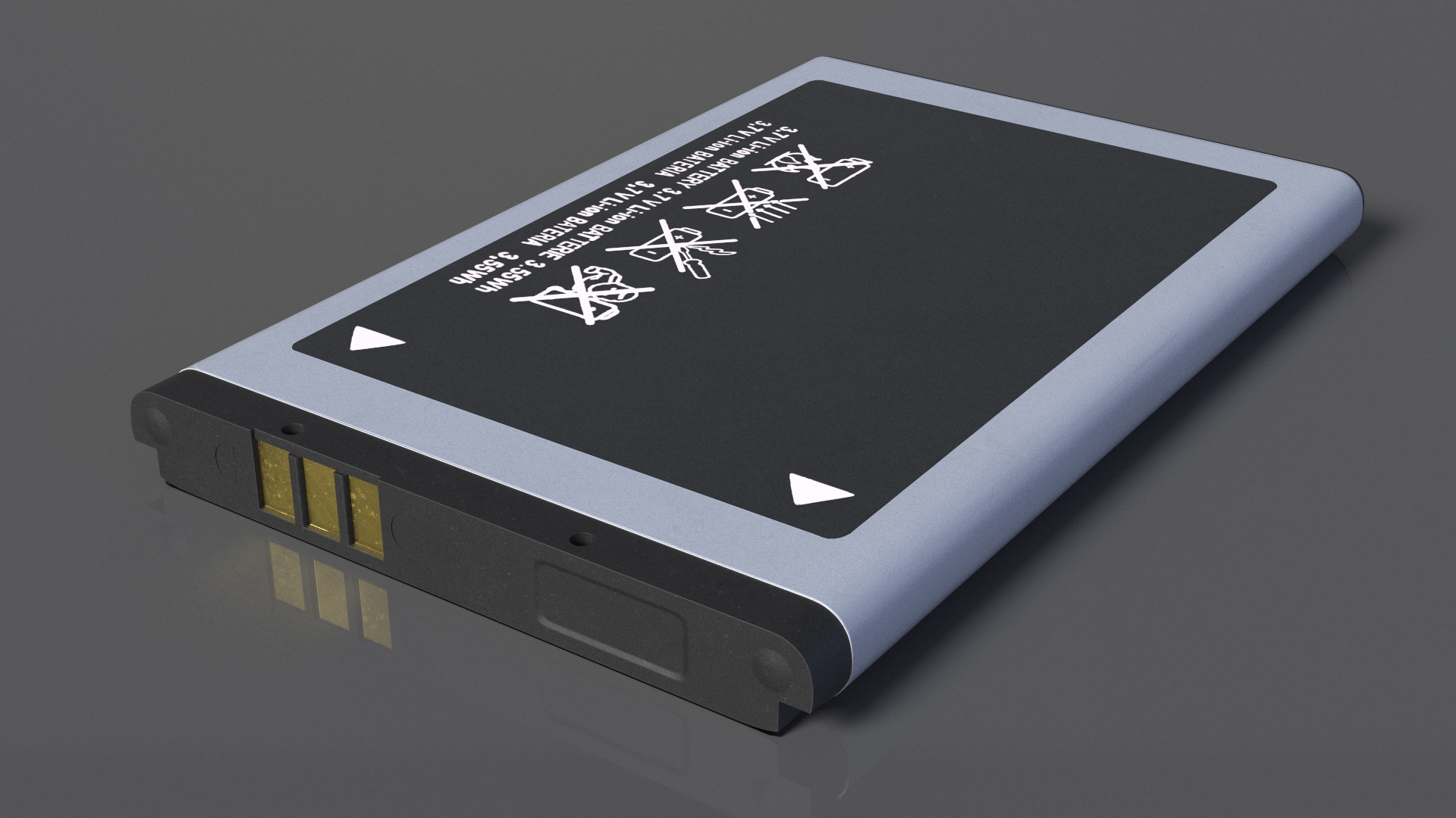 3D model Smartphone Li Ion Battery