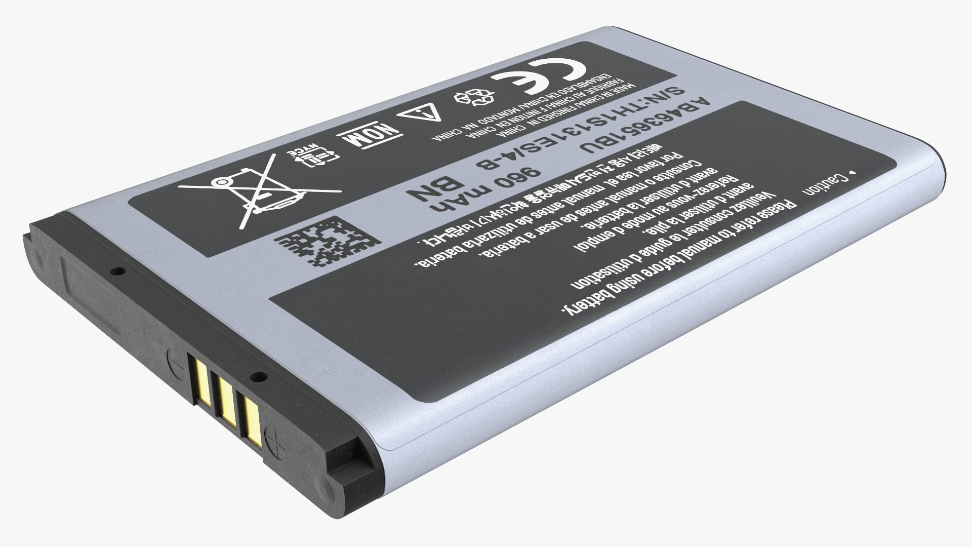 3D model Smartphone Li Ion Battery