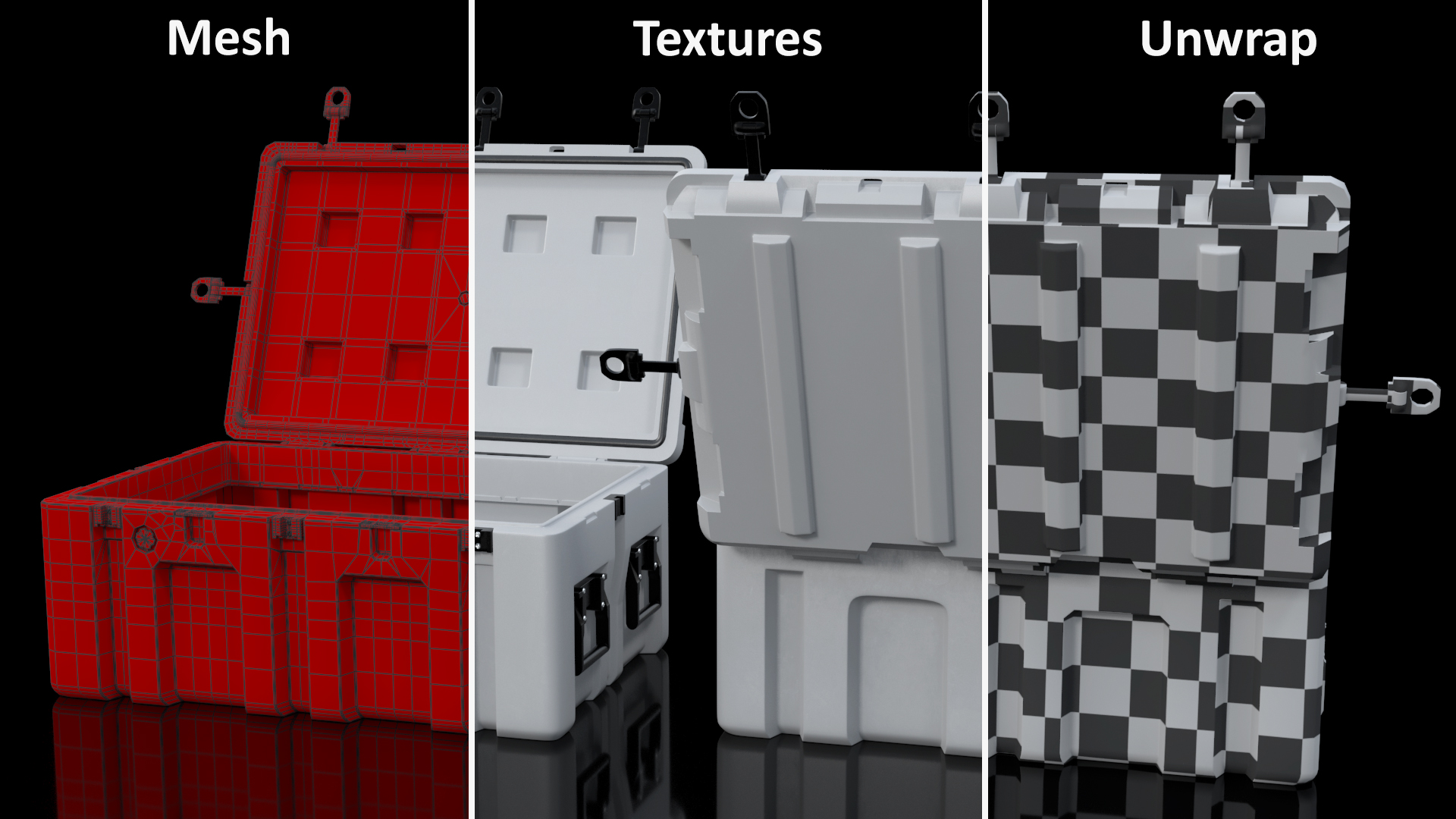 Plastic Military Box Middle 3D