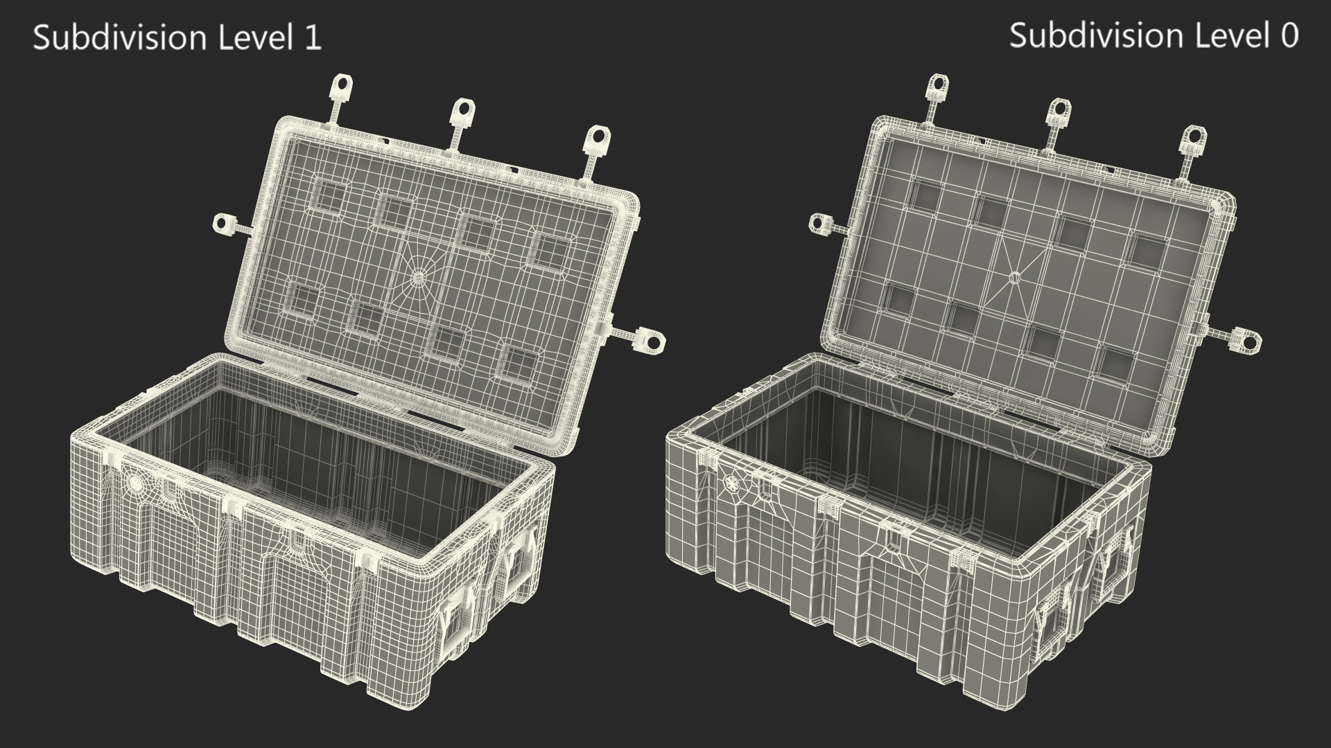 Plastic Military Box Middle 3D