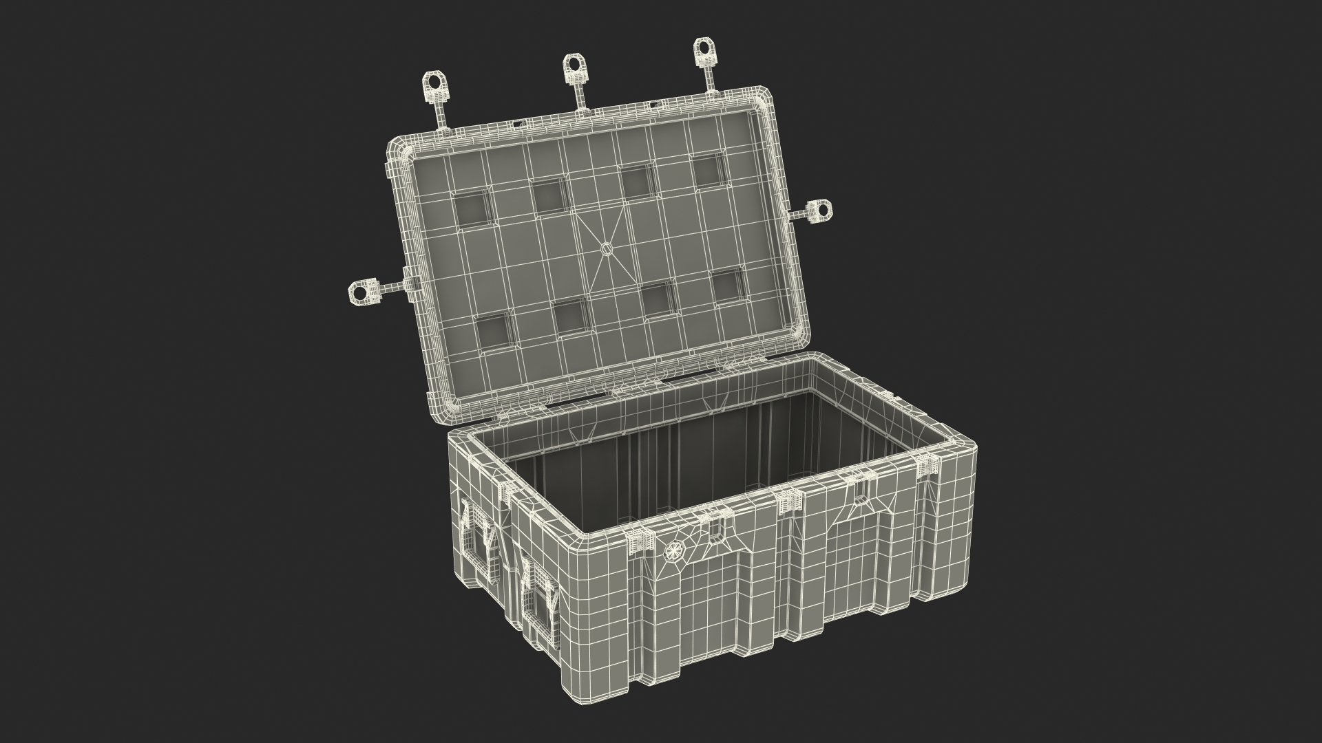 Plastic Military Box Middle 3D