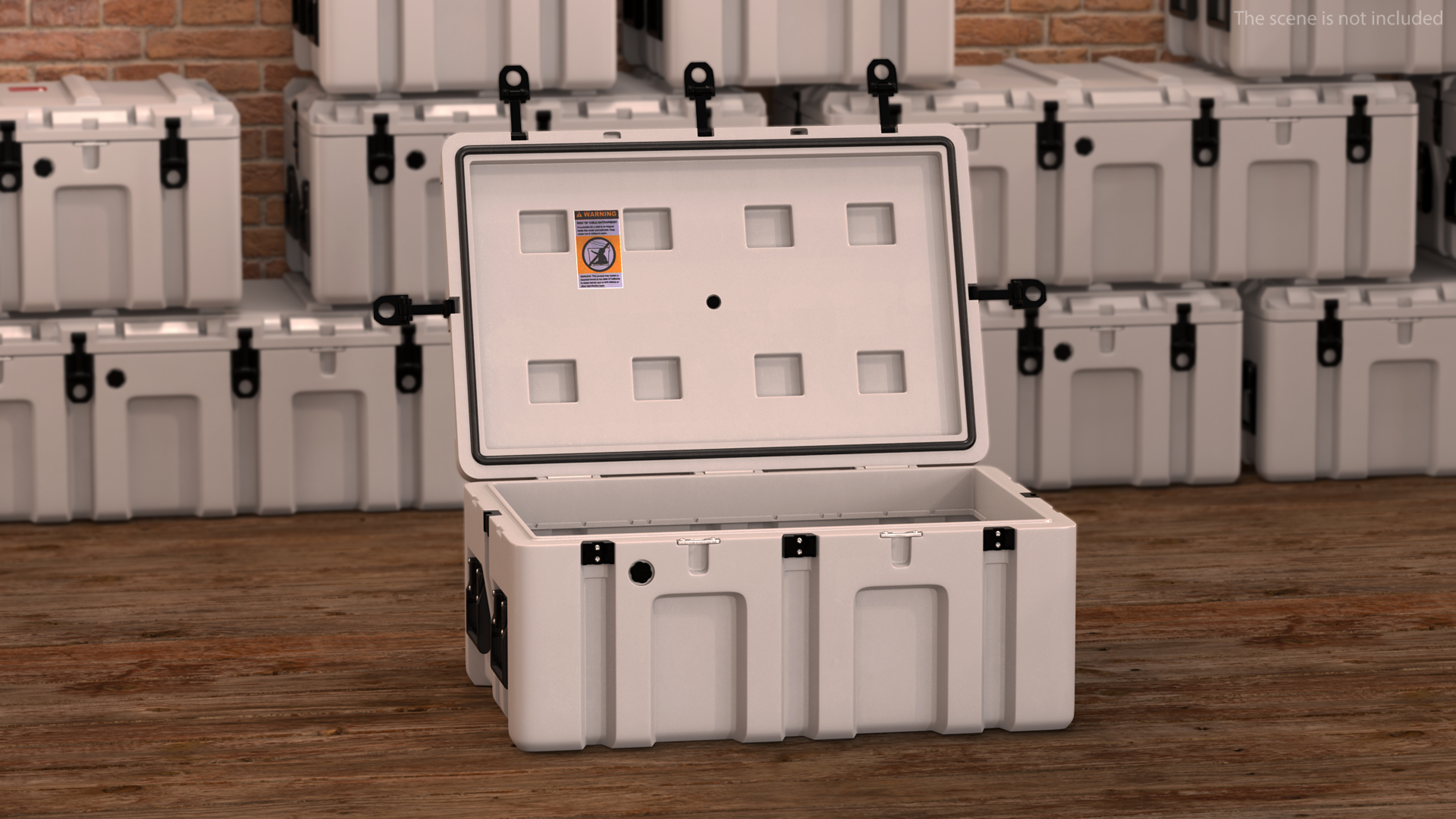 Plastic Military Box Middle 3D