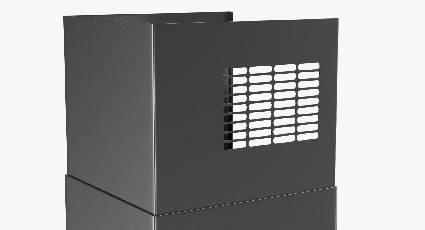 Inox Stainless Steel Cooker Hood 3D