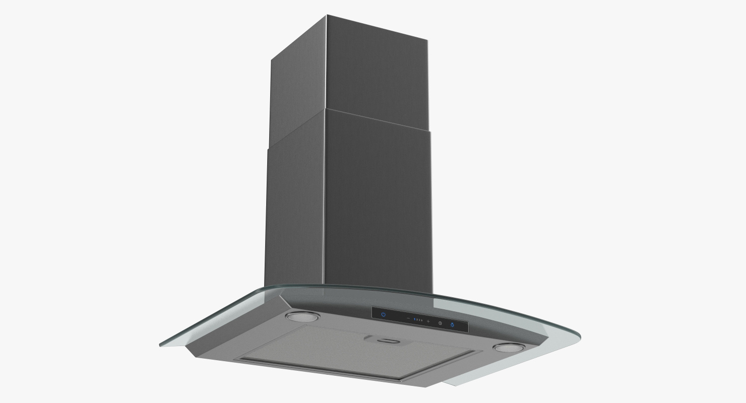 Inox Stainless Steel Cooker Hood 3D