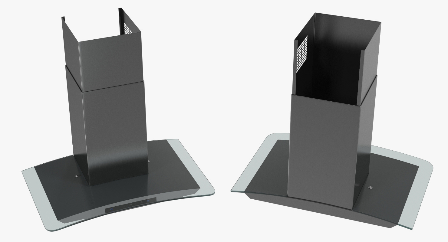Inox Stainless Steel Cooker Hood 3D