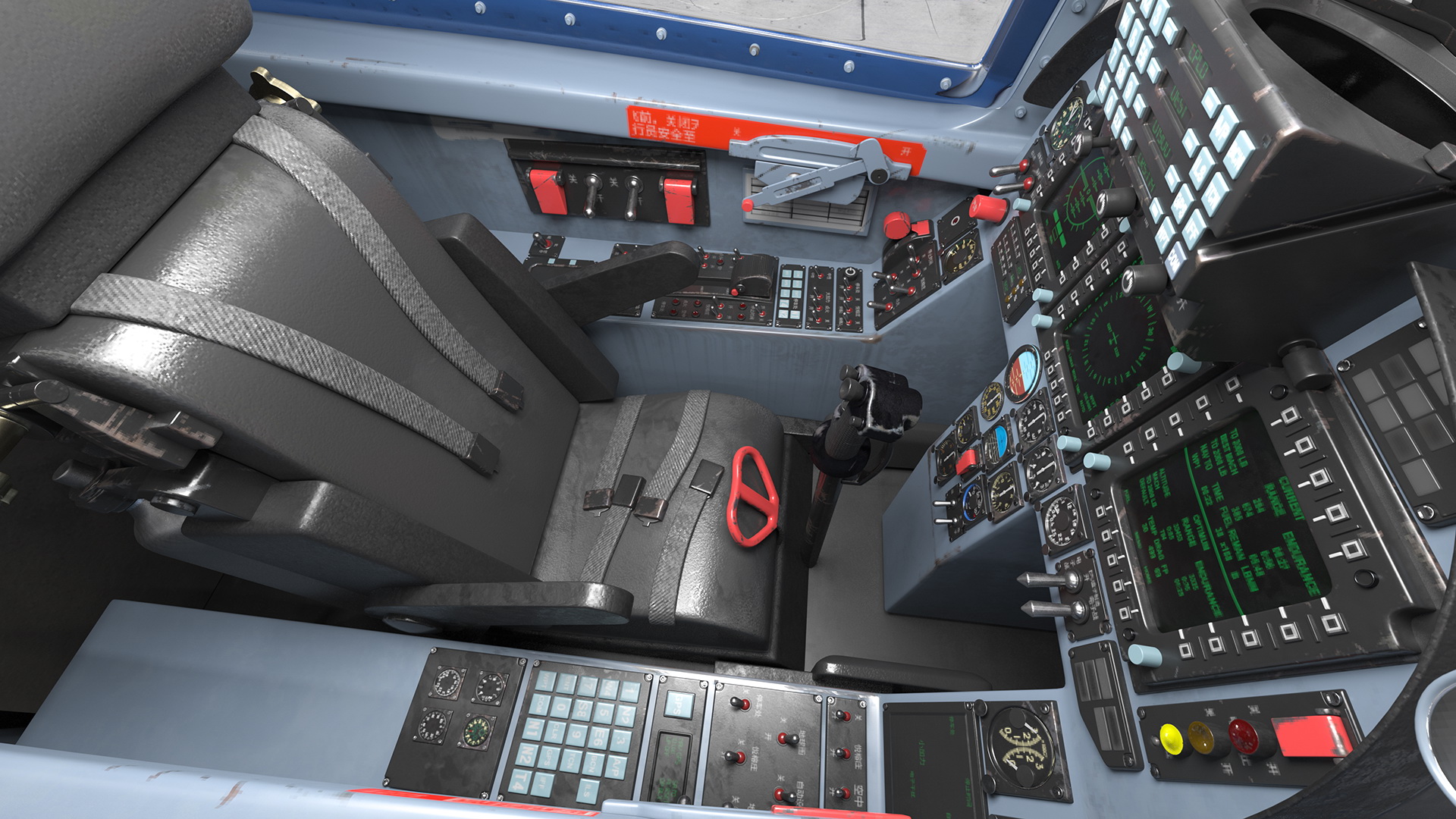 3D model Chengdu J10 S Aerobatic Team Tandem Seated Armed Rigged