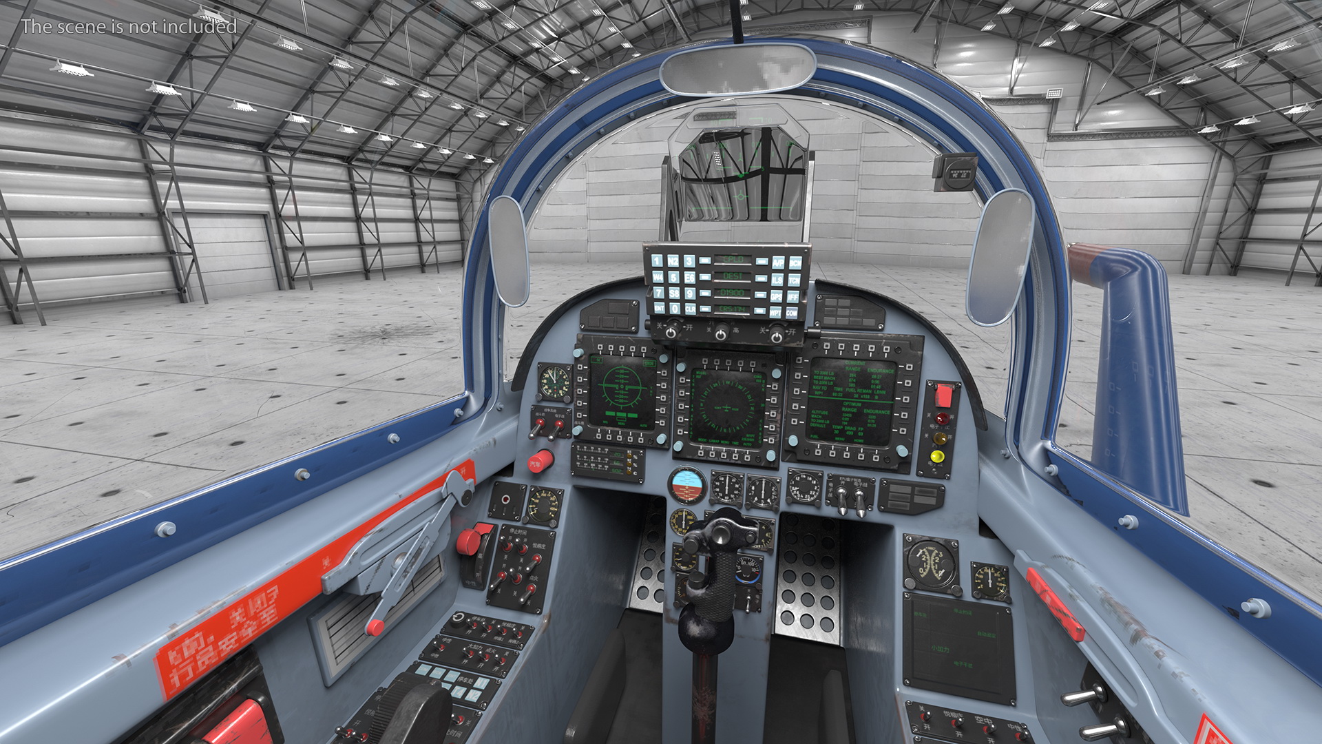 3D model Chengdu J10 S Aerobatic Team Tandem Seated Armed Rigged