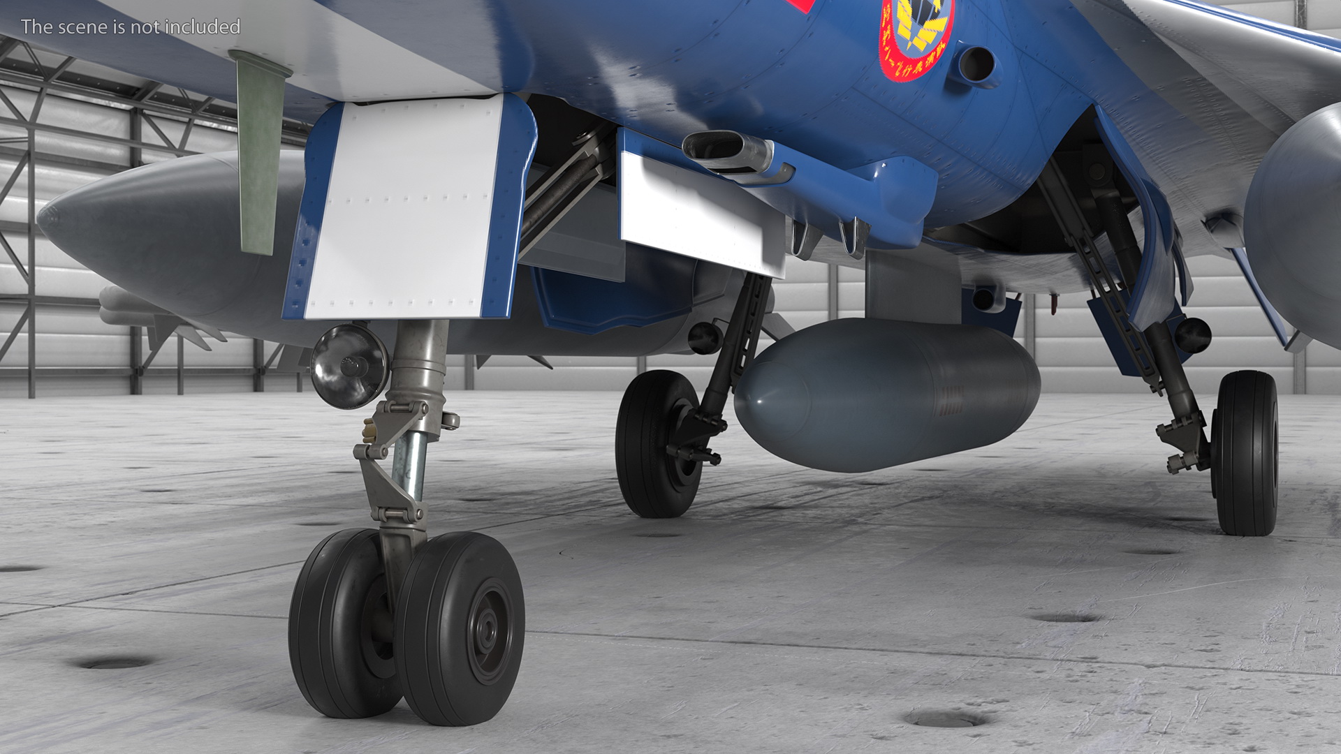 3D model Chengdu J10 S Aerobatic Team Tandem Seated Armed Rigged