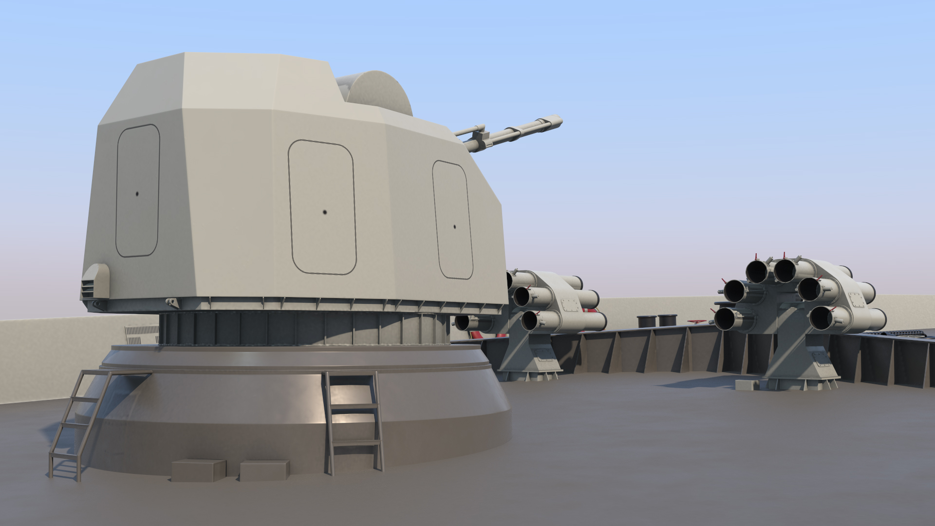 Type 054A Frigate Rigged 3D model