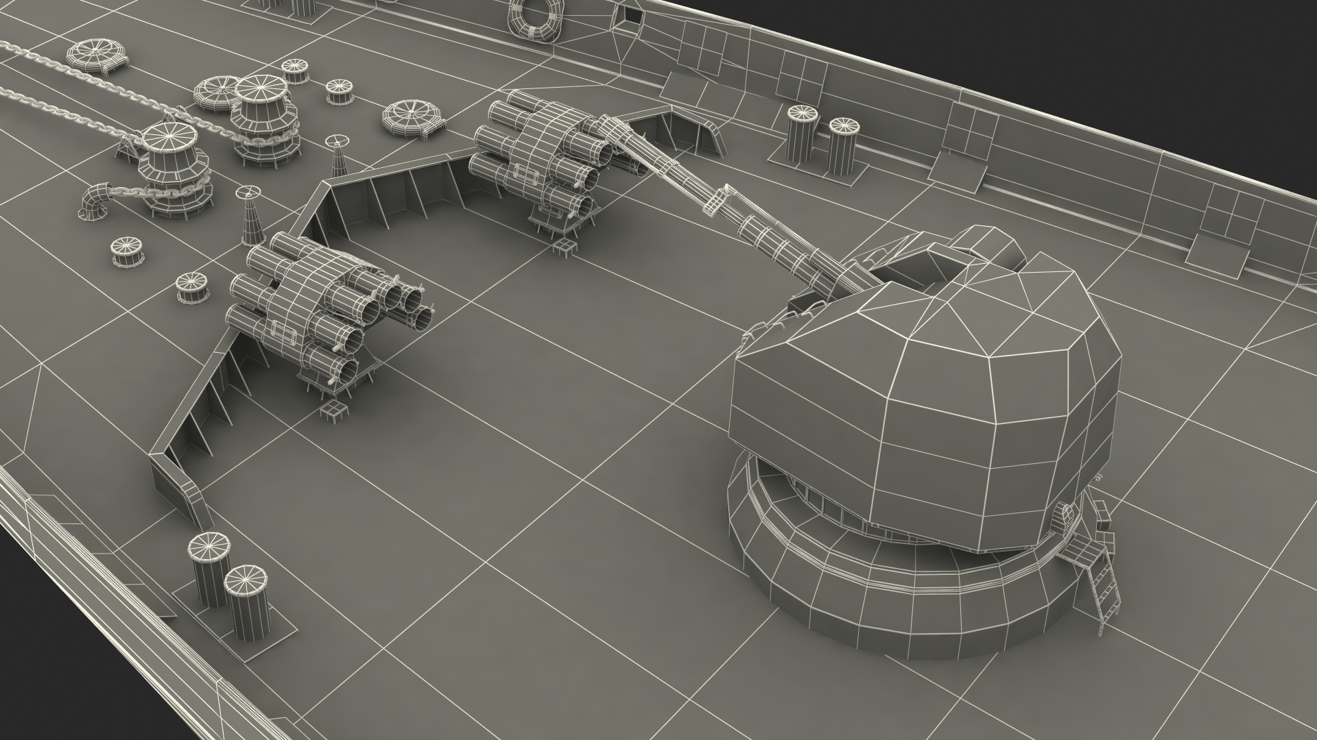 Type 054A Frigate Rigged 3D model