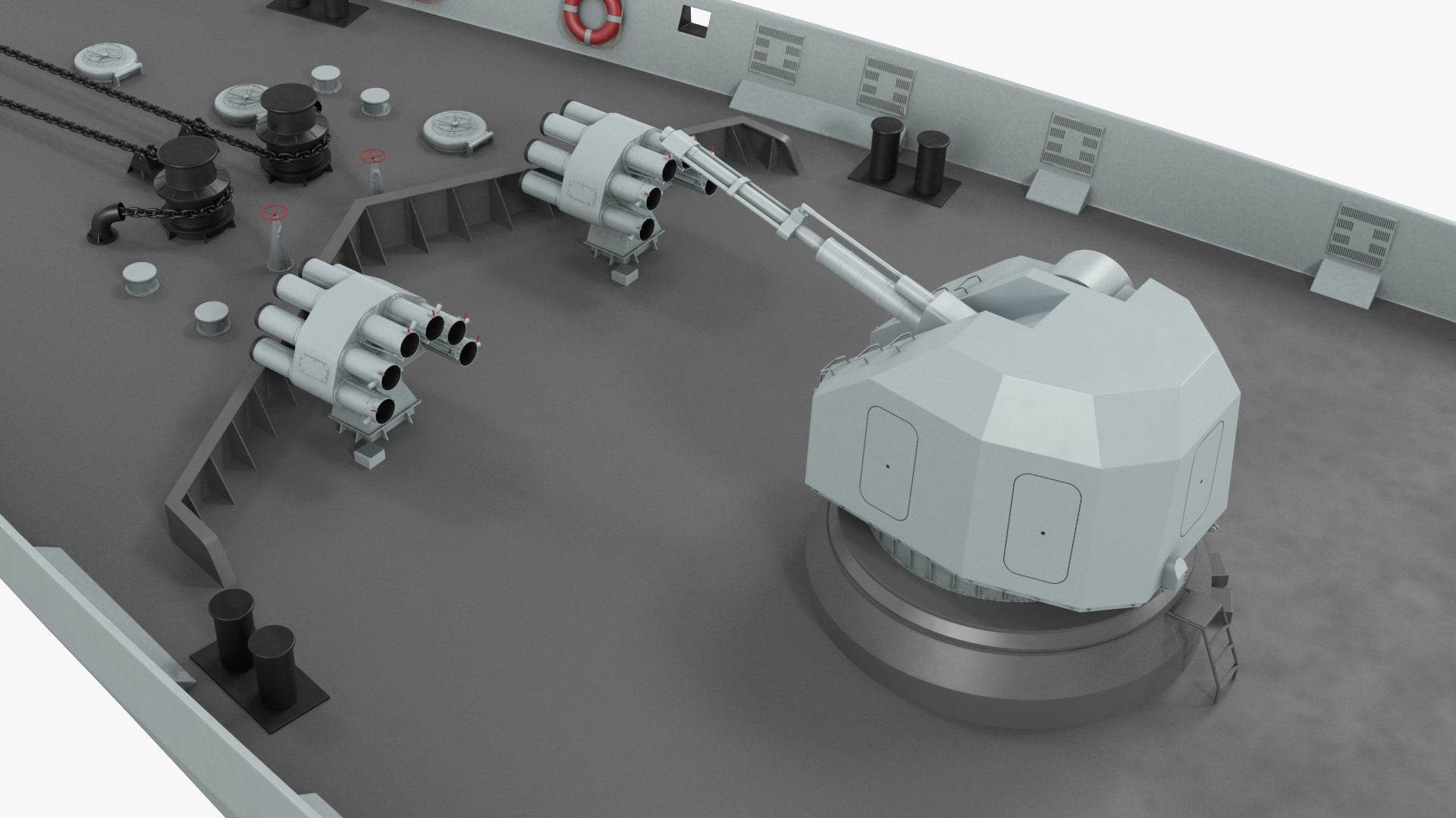 Type 054A Frigate Rigged 3D model