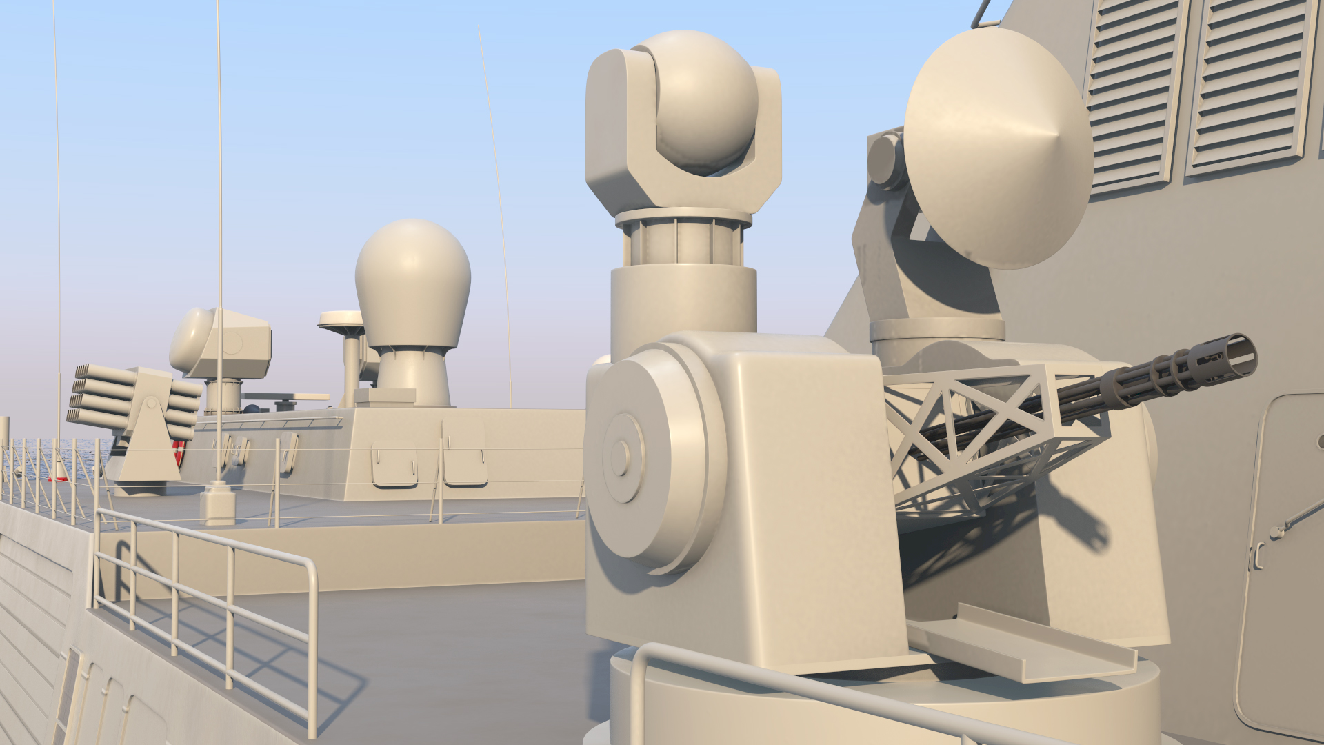 Type 054A Frigate Rigged 3D model