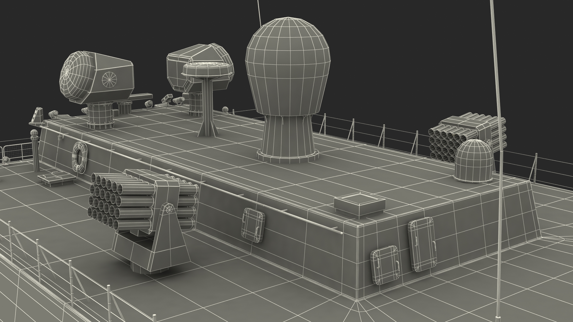 Type 054A Frigate Rigged 3D model