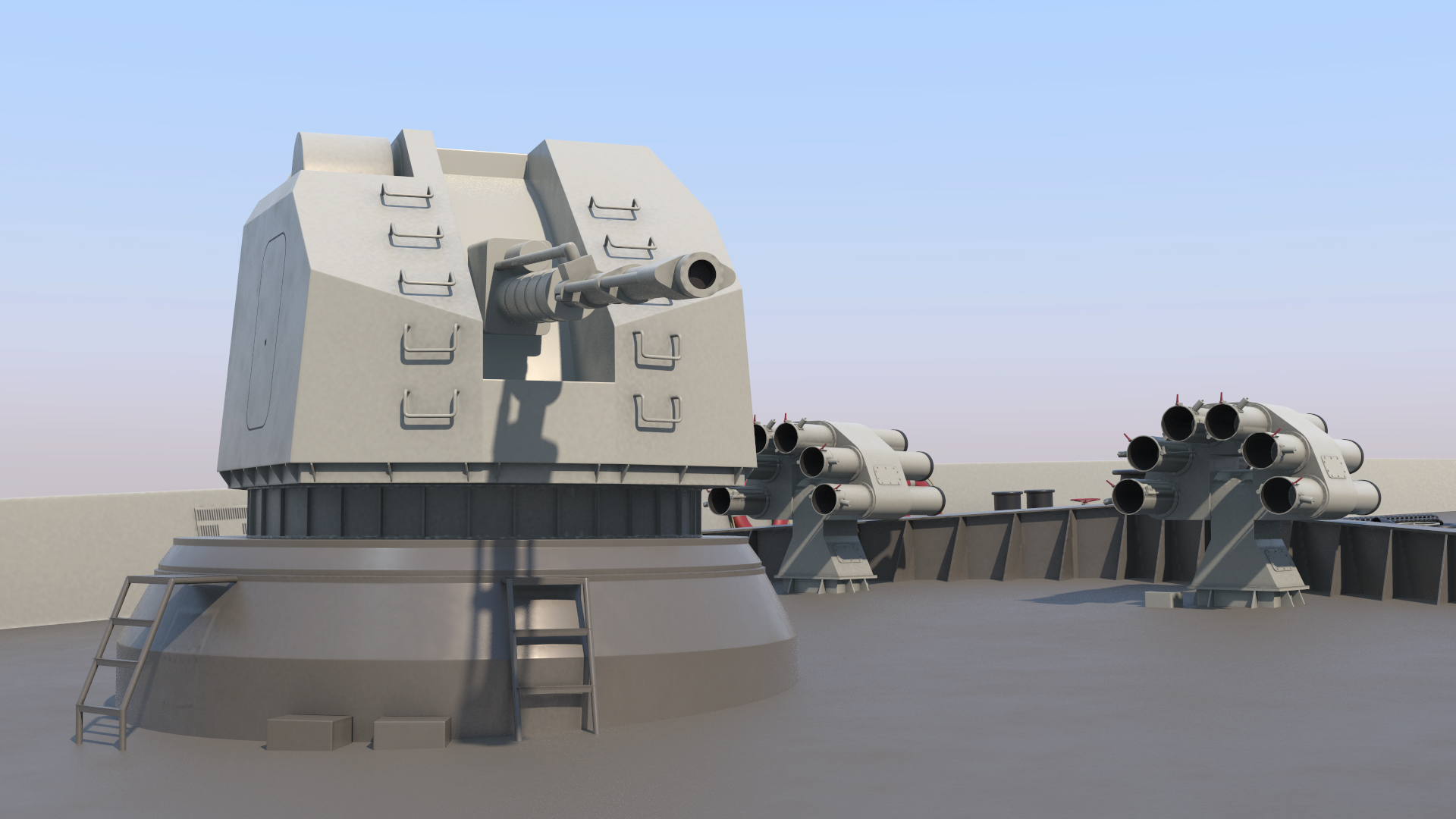 Type 054A Frigate Rigged 3D model