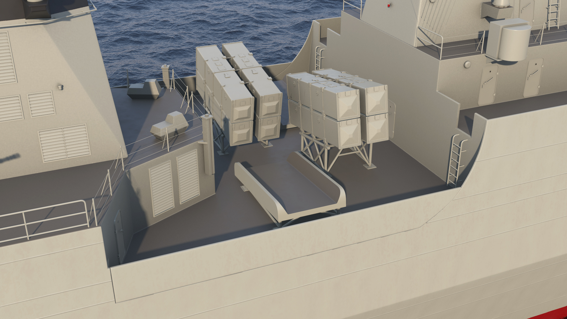 Type 054A Frigate Rigged 3D model